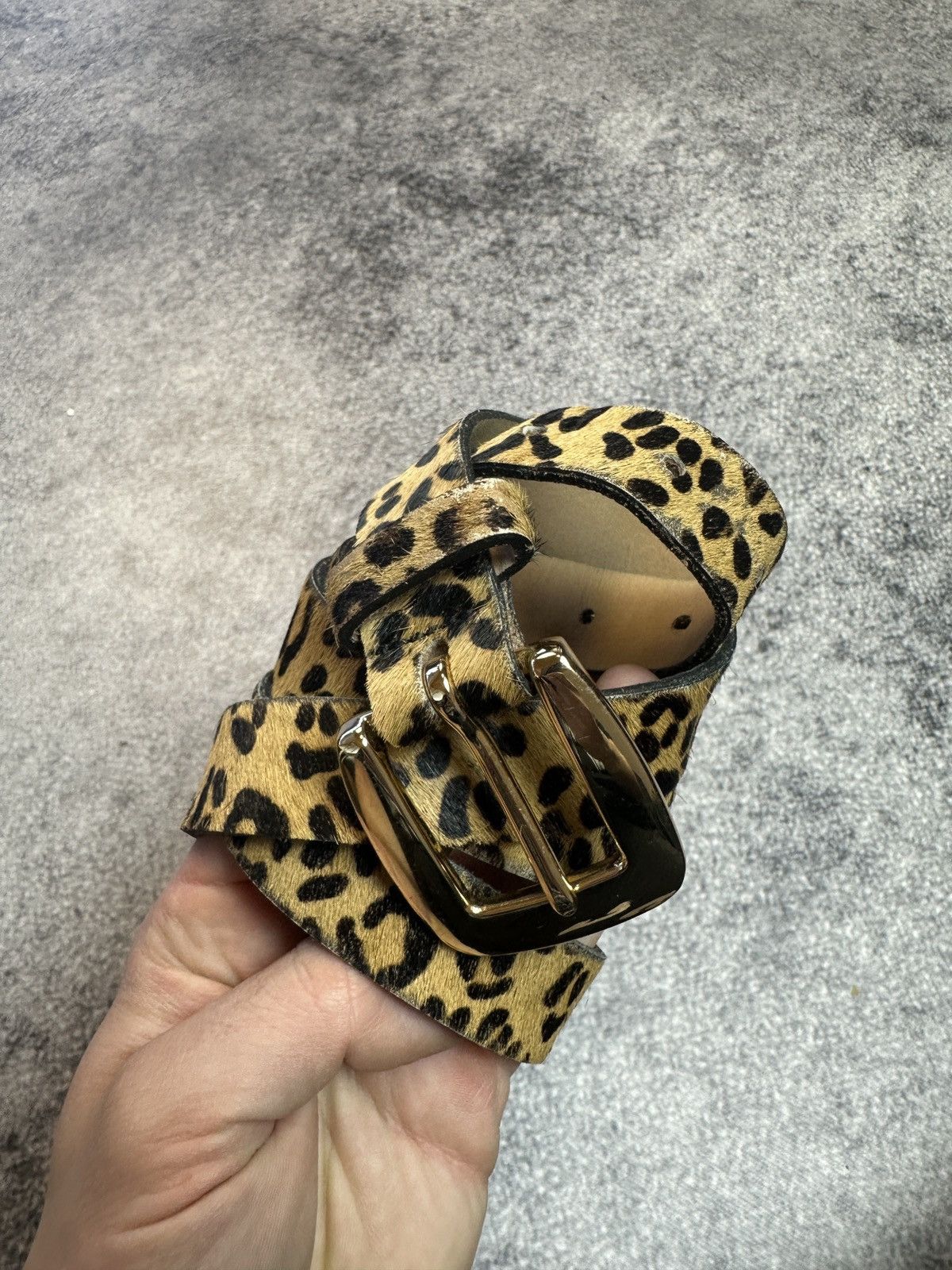 Other Y2K Leopard Fur Belts Rare Streetwear Avant Garde Style USA Size ONE SIZE - 1 Thumbnail