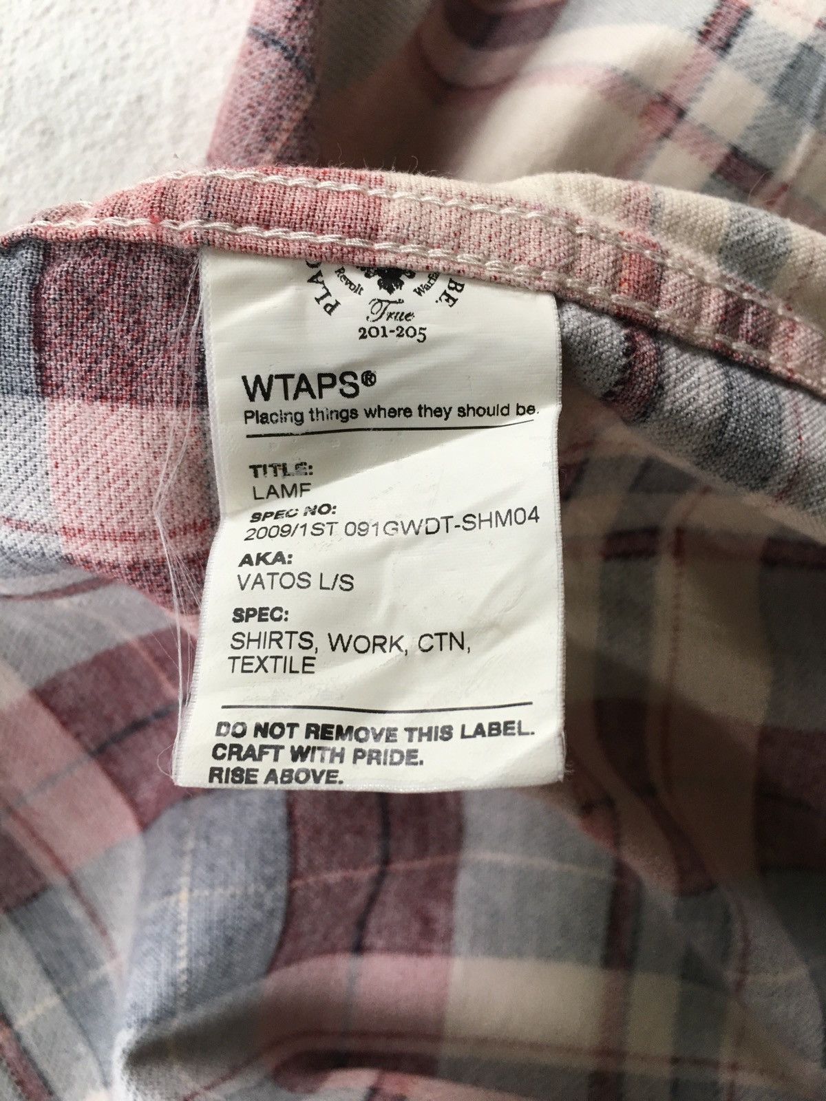 Wtaps Wtaps Vatos L/S Shirt Size US L / EU 52-54 / 3 - 7 Thumbnail