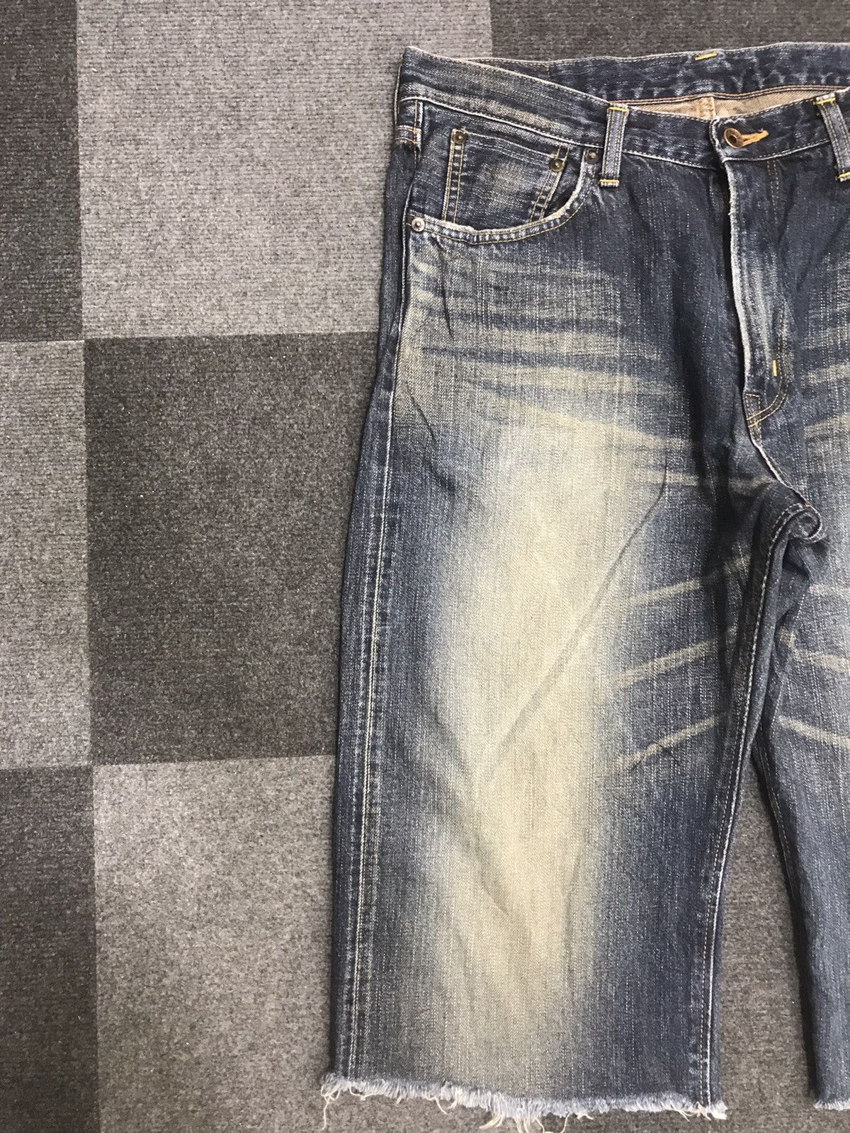 Edwin EDWIN 505z Short Mud Wash Rusty Selvedge Jeans Size US 35 - 5 Thumbnail