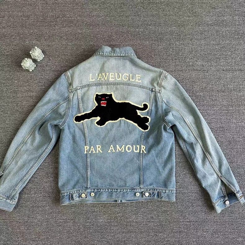 Gucci Gucci Denim jacket washed light blue embroidery 2501-Nextar Size US S / EU 44-46 / 1 - 2 Thumbnail