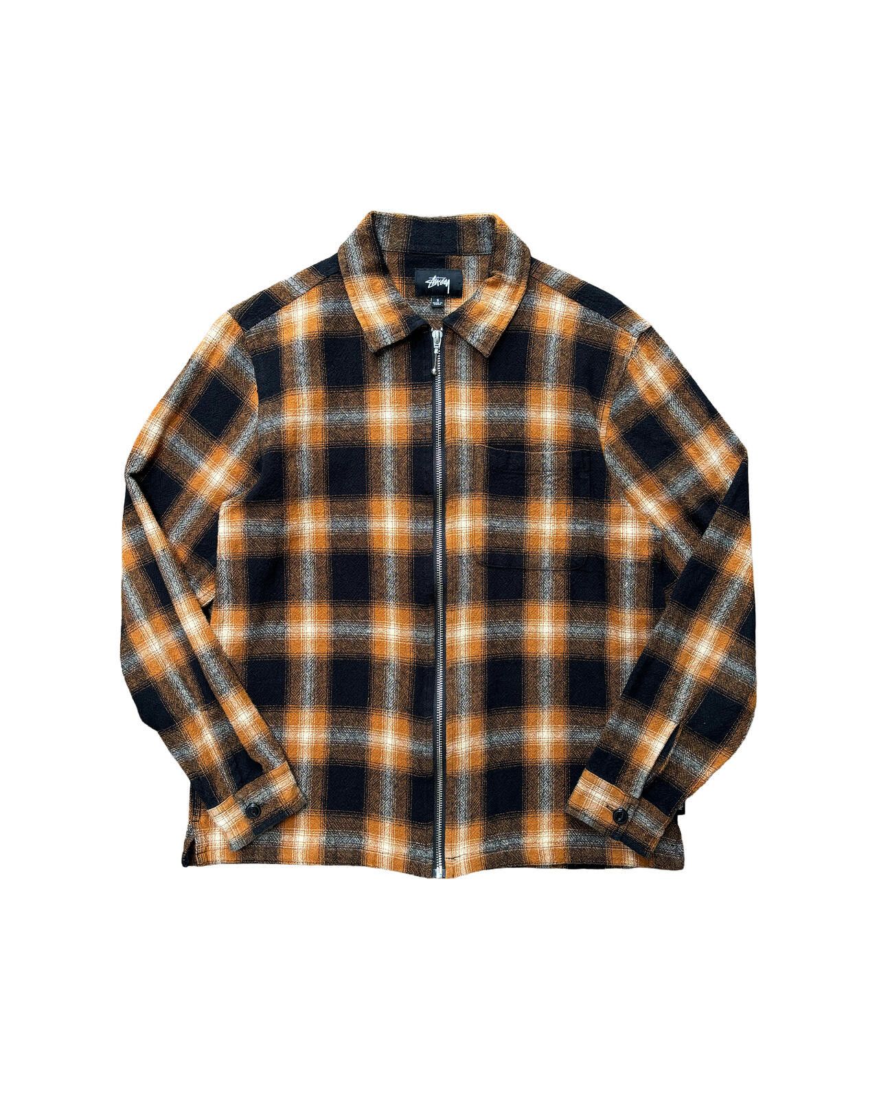 Stussy Stussy Orange Plaid Overshirt Cotton Small Size US S / EU 44-46 / 1 - 1 Thumbnail