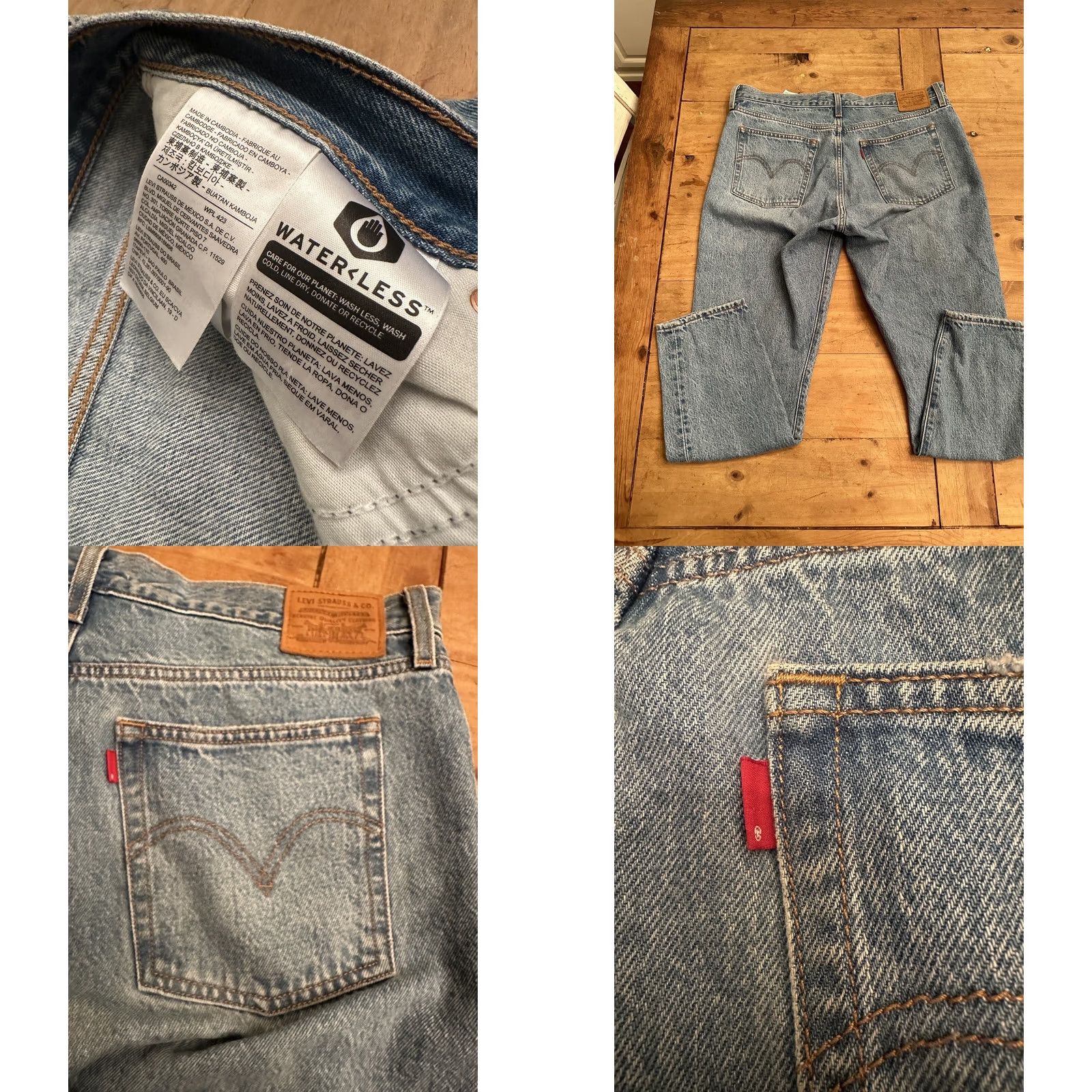 Levi's LEVI'S Wedgie Straight Ankle Jeans Button Fly Women’s 32 Red Tab Jeans Women’s Vintage? (VINTAGE) Size 24" / US 00 / IT 34 - 8 Thumbnail