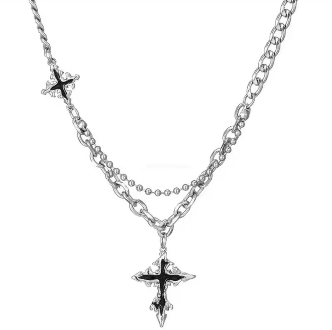 Vintage Cross necklace Size ONE SIZE - 3 Thumbnail