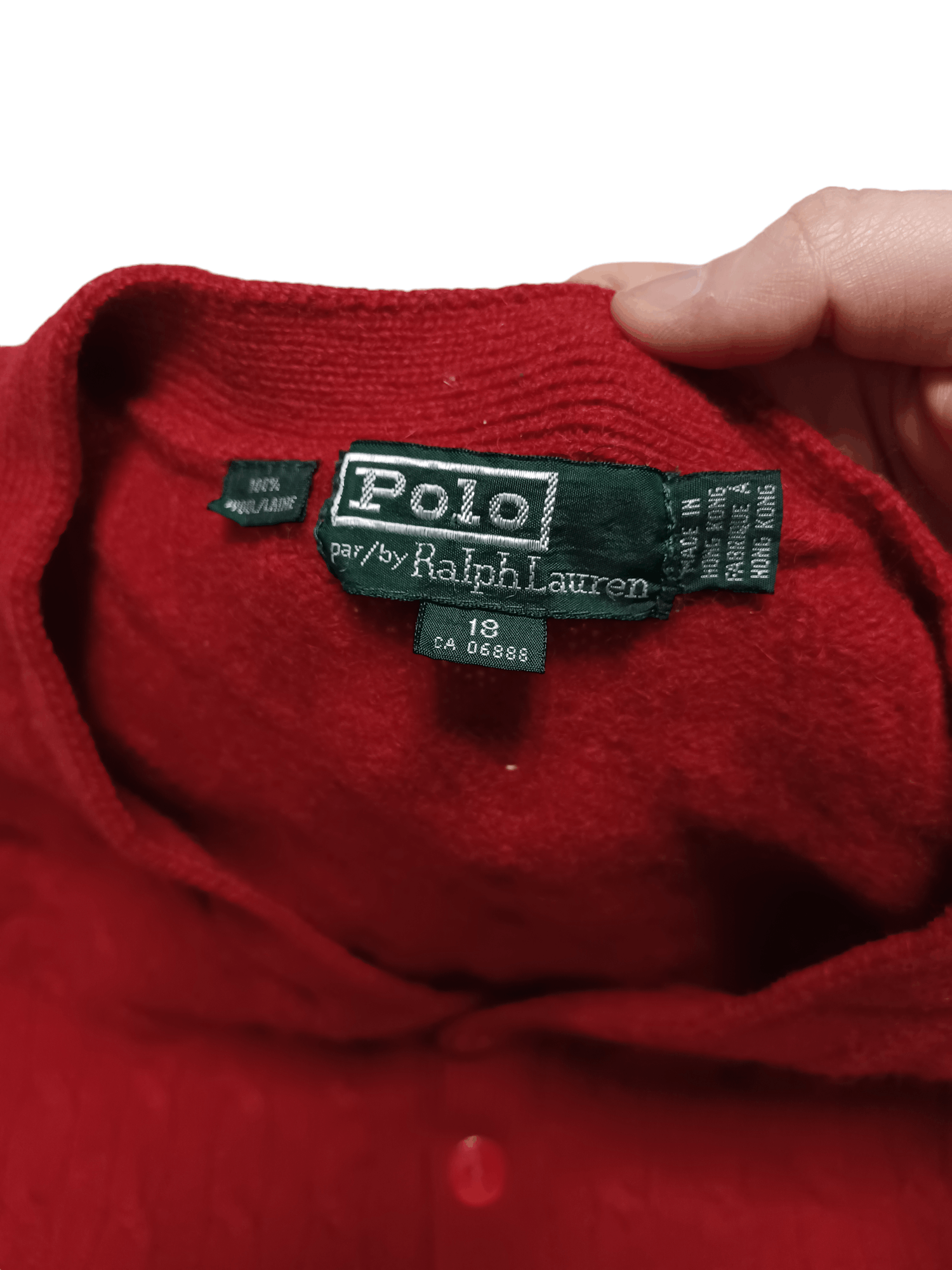 Polo Ralph Lauren POLO RALPH LAUREN 100% WOOL VINTAGE 90S CARDIGAN Size XS / US 0-2 / IT 36-38 - 3 Thumbnail