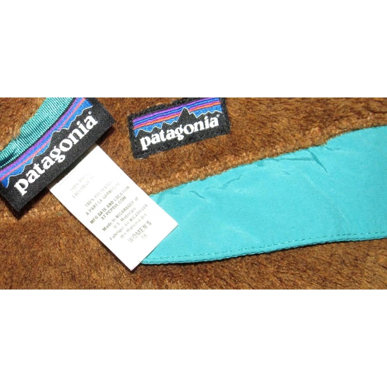 Patagonia PATAGONIA Womens Fleece Jacket Retool Snap T Brown Blue Medium Size M / US 6-8 / IT 42-44 - 3 Thumbnail