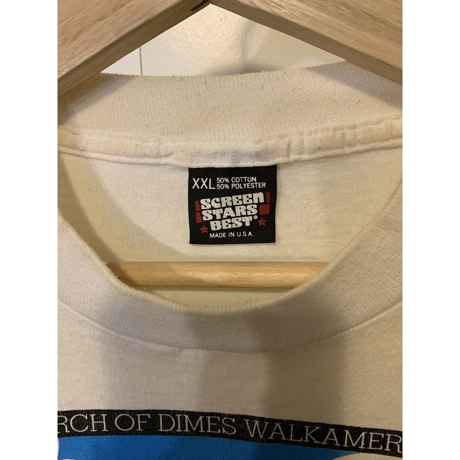 Other Vintage Walkasaurus T-shirt 1990 March Of Dimes Sz XXL White Size US XXL / EU 58 / 5 - 2 Thumbnail