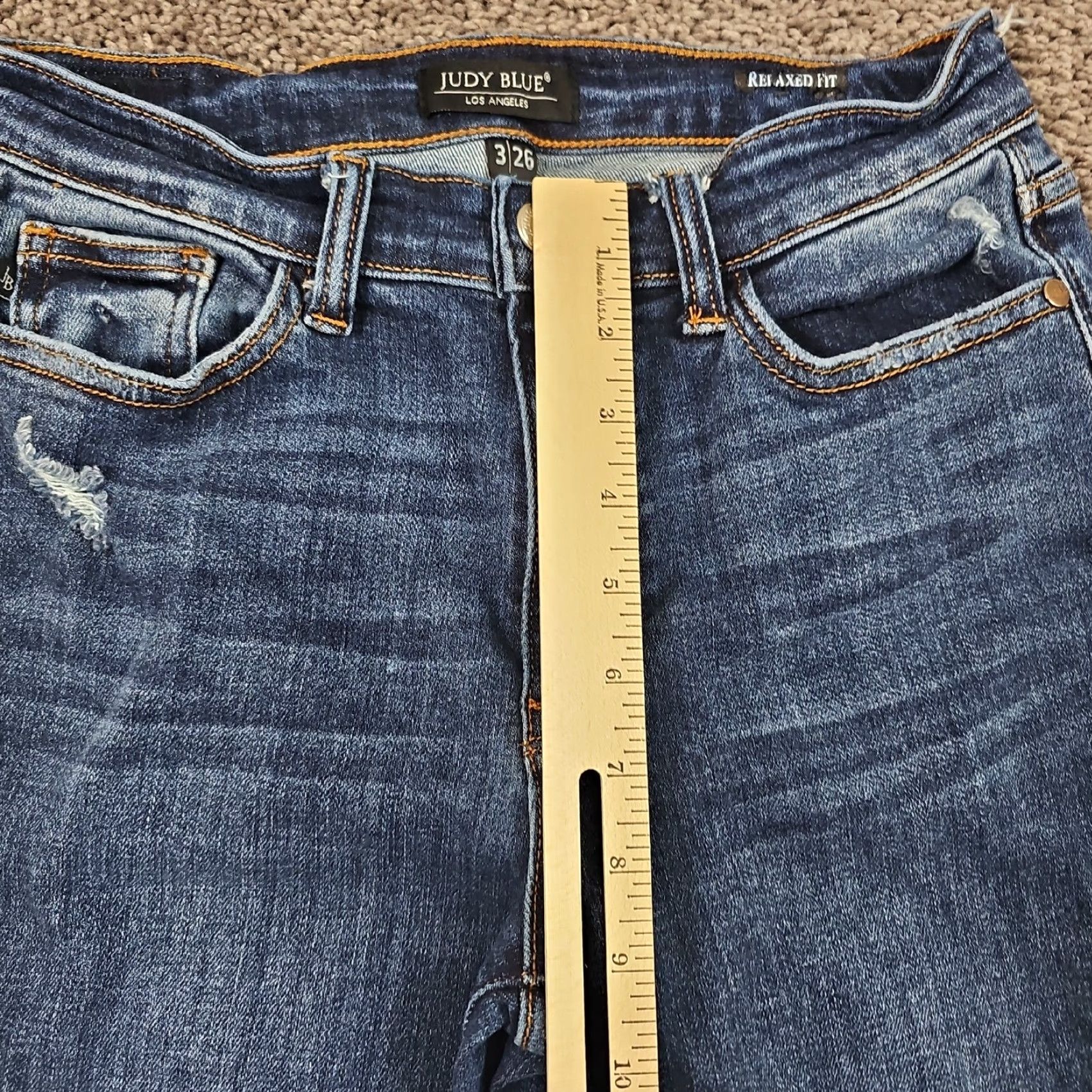 Denime Judy Blue Jeans Womens Skinny Distressed Stretch Denim Relaxed Fit 22x29 Blue Jeans Adult Regular 3 - 20? Size 26" / US 2 / IT 38 - 4 Thumbnail