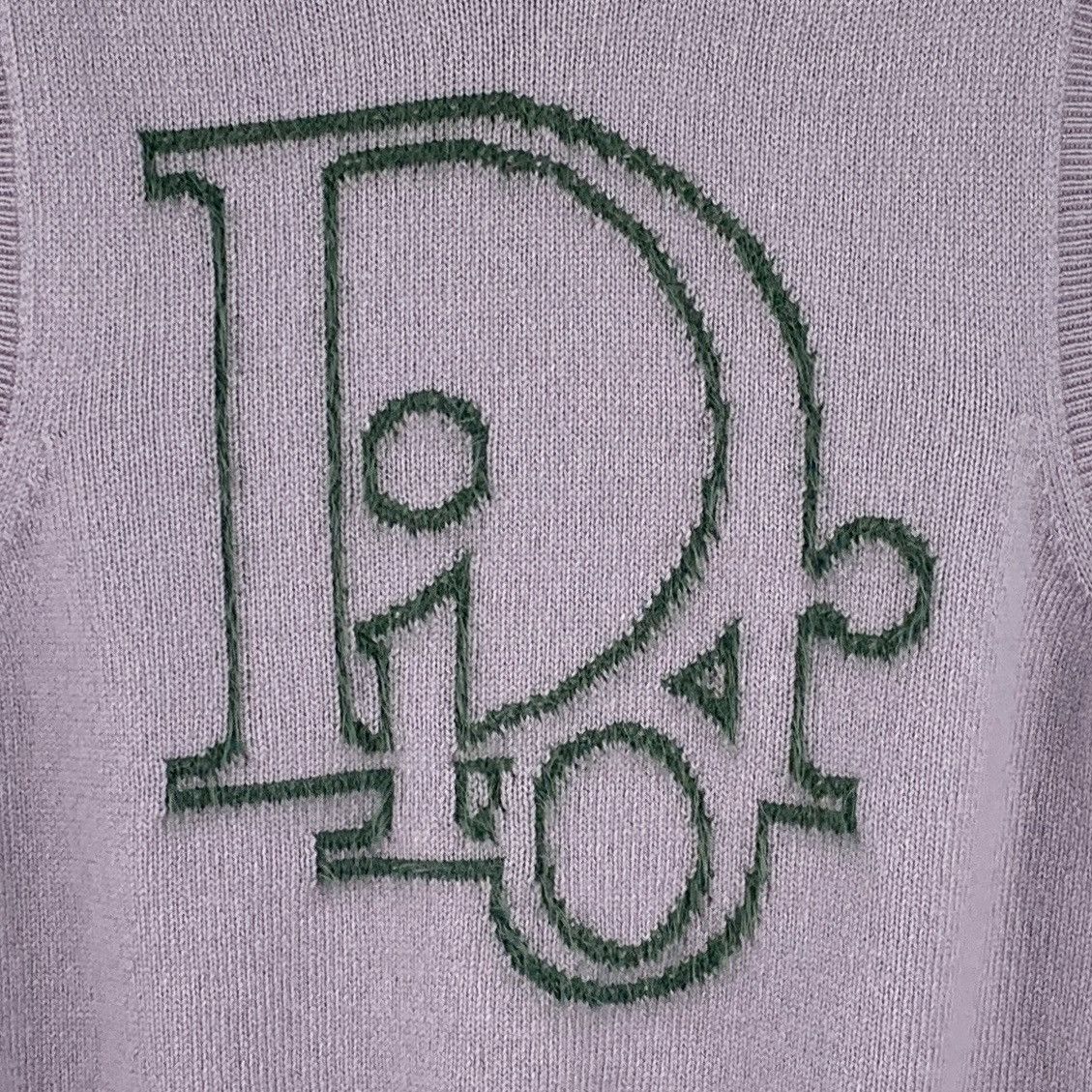 Dior Dior Purple Logo Cashmere Sleeveless Knit Vest K26WX Size US M / EU 48-50 / 2 - 4 Thumbnail