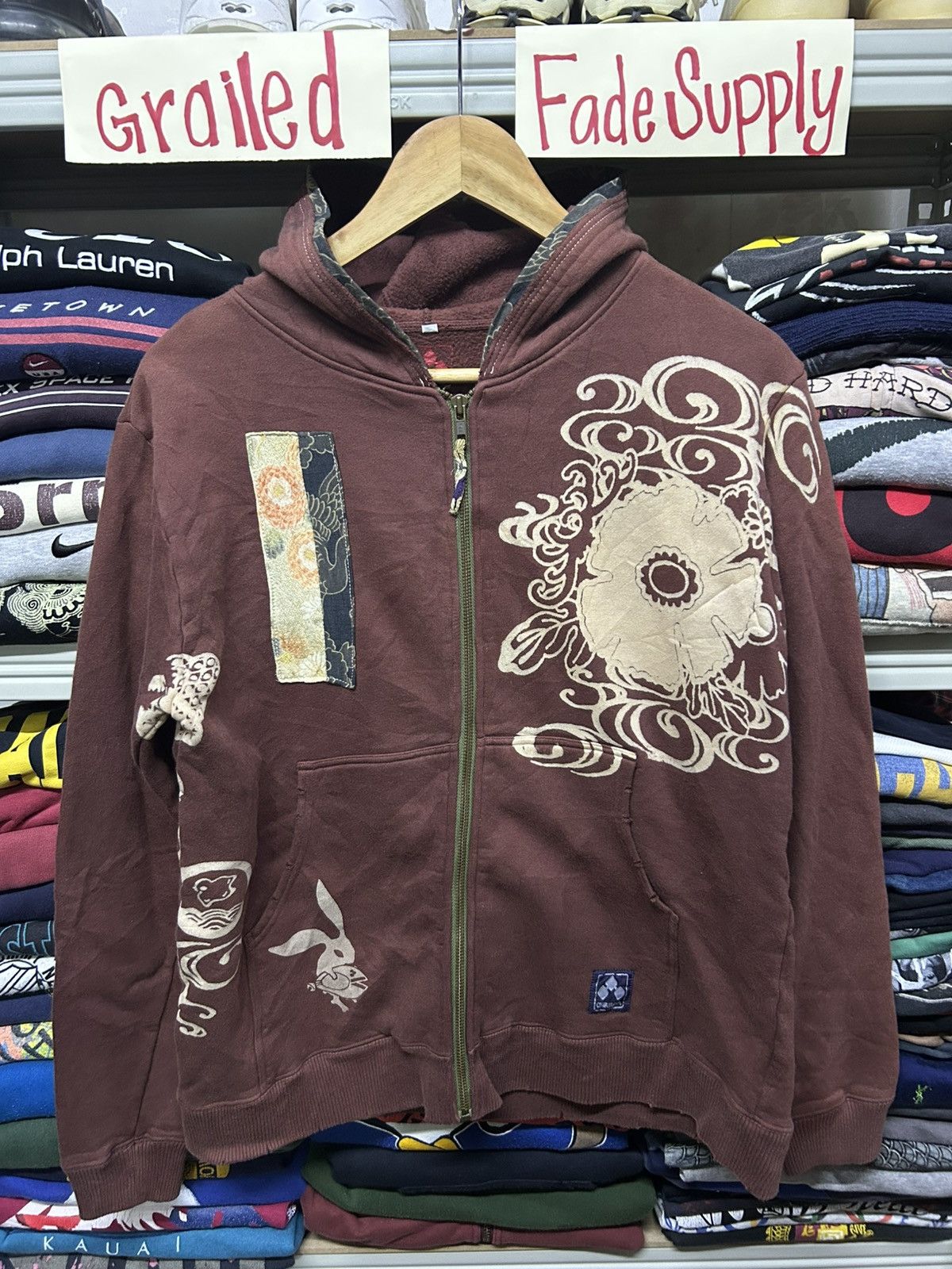 Japanese Brand Vintage Japanese motif hoodie Size US M / EU 48-50 / 2 - 1 Thumbnail