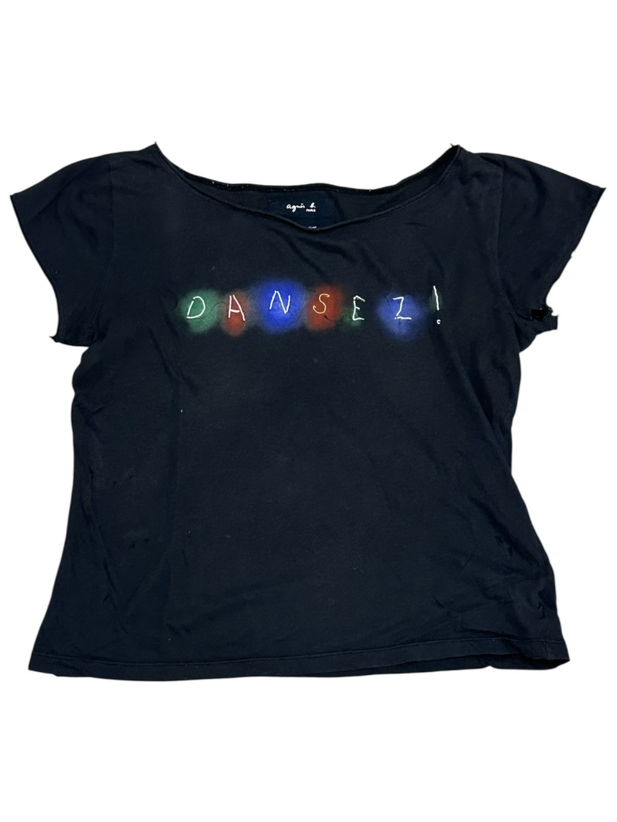 agnes b. Agnes B. X Claude Leveque “ Dansez ” Distressed Tee Size US XS / EU 42 / 0 - 1 Thumbnail