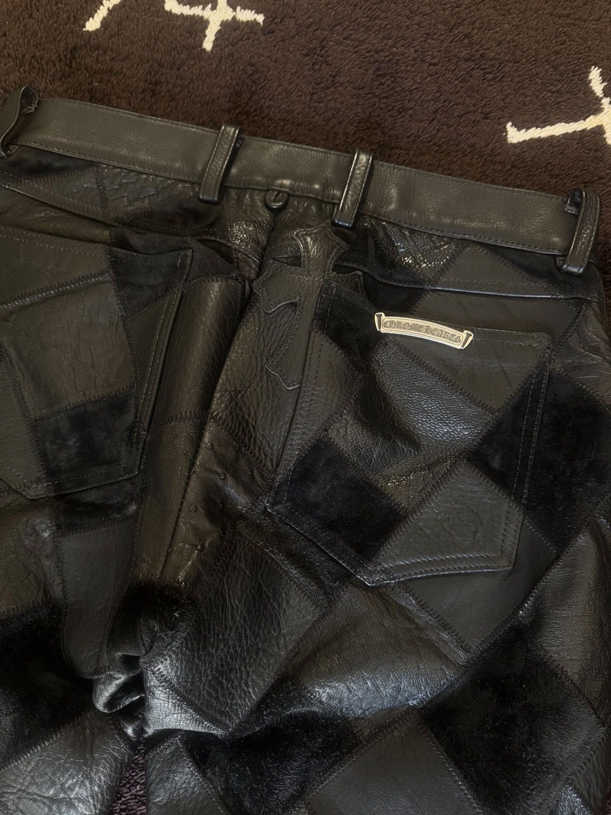 Chrome Hearts Chrome Hearts cross patch multi leather pants Size US 30 / EU 46 - 2 Thumbnail
