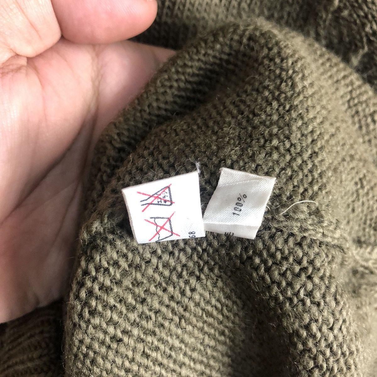 Homespun Knitwear × Japanese Brand Kenneth Gordon Green Knitwear #A2016 Size US M / EU 48-50 / 2 - 13 Thumbnail