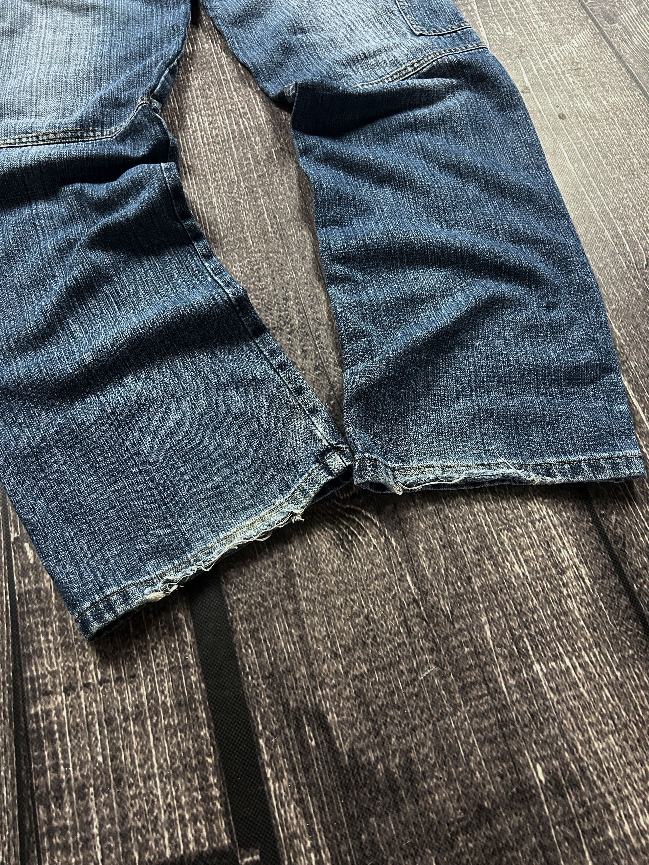 Yohji Yamamoto Y2K Cargo Denim Jeans Baggy Wide Leg Utility Streetwear Fit Size US 32 / EU 48 - 6 Thumbnail