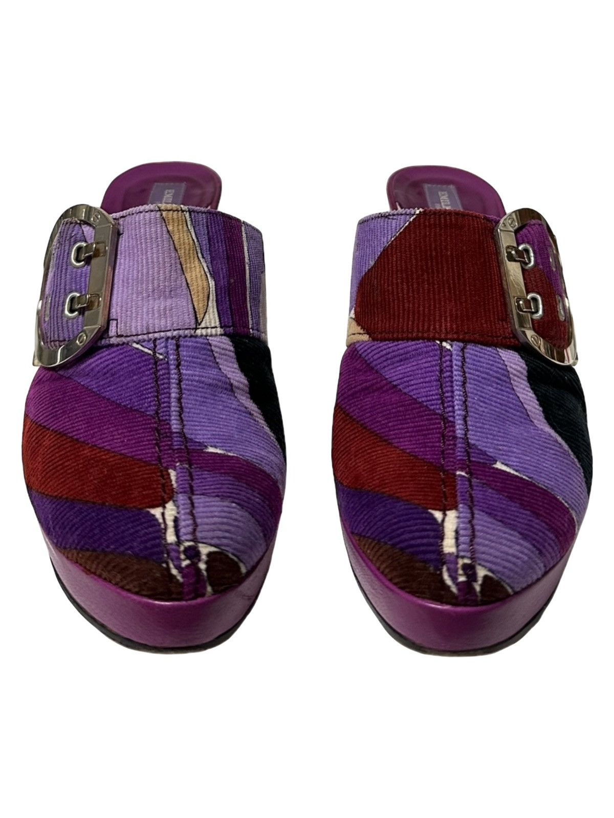 Emilio Pucci EMILIO PUCCI Fall Winter 2005 Corduroy Mules Size US 6 / IT 36 - 2 Thumbnail