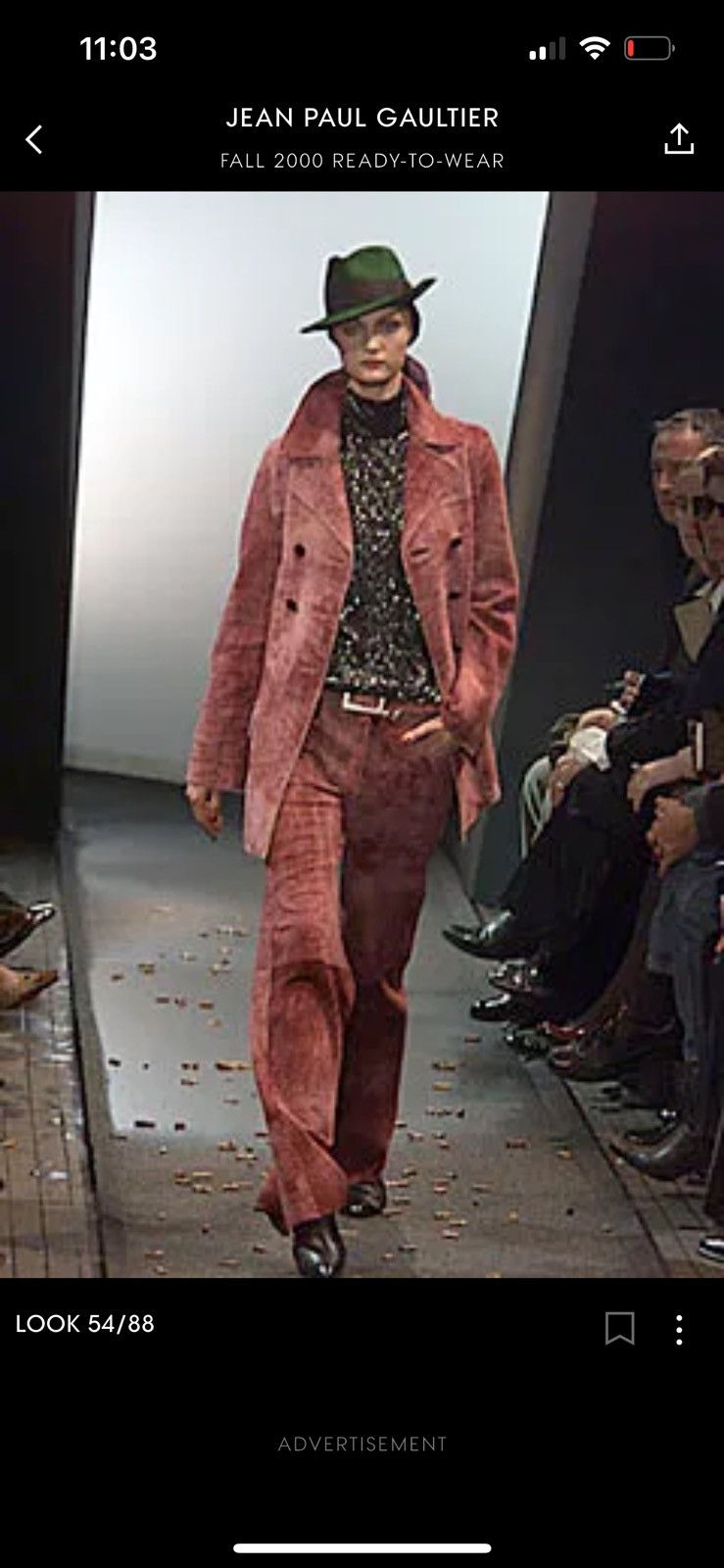 Jean Paul Gaultier FW 2000 Leather pants with detachable belt Size 28" / US 6 / IT 42 - 7 Thumbnail