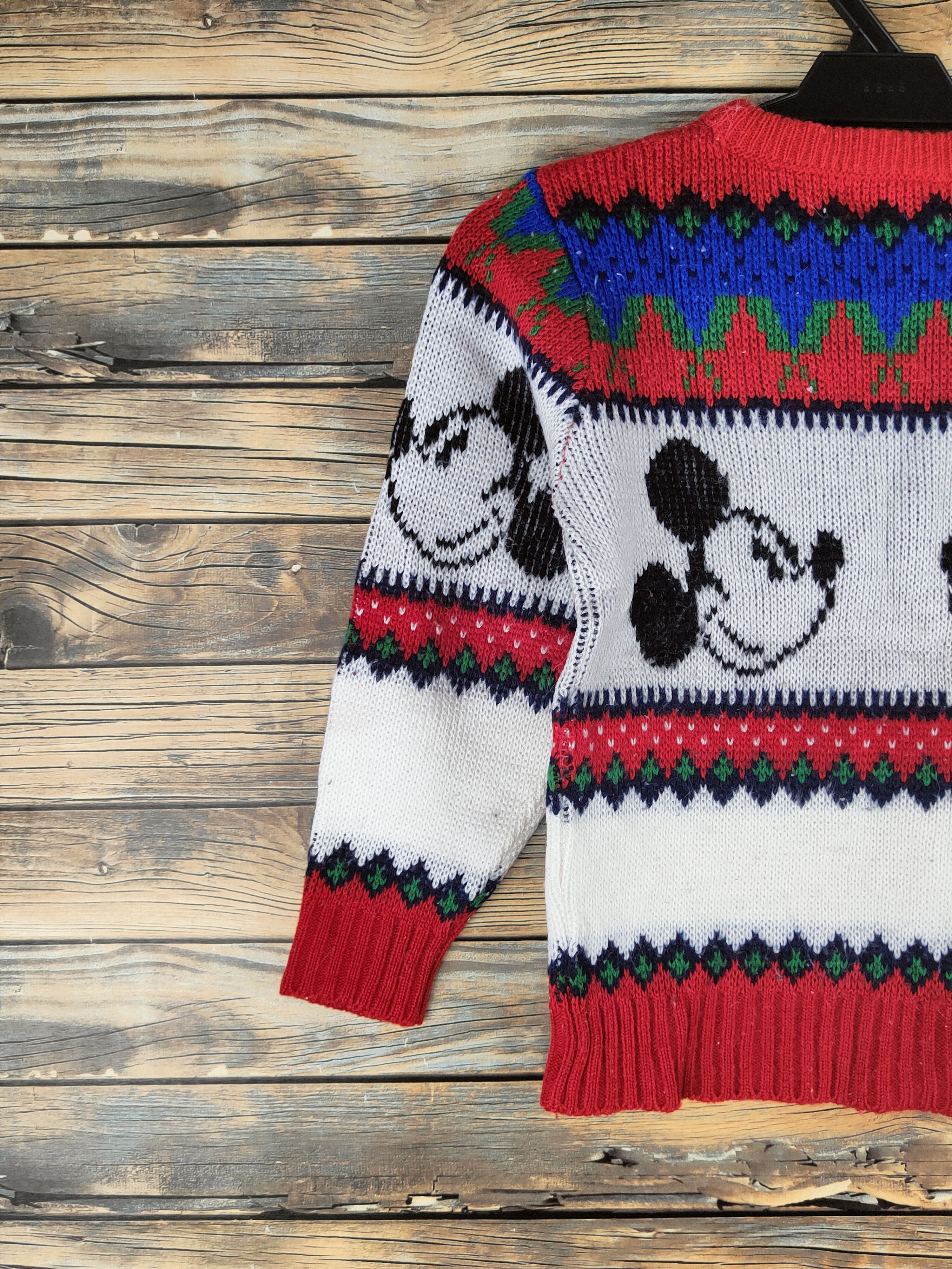 Japanese Brand DL Mickey mouse vintage stripe Knitwear Sweatshirts #46-555 Size US XS / EU 42 / 0 - 8 Thumbnail