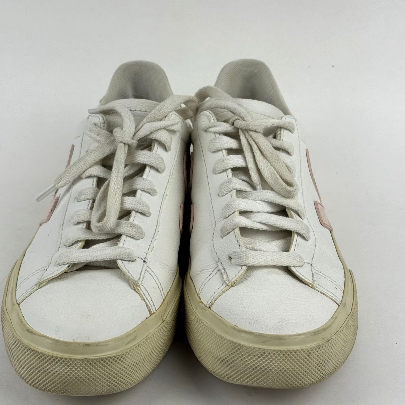 Veja VEJA Campo Womens White Leather Sneakers Low Top Casual Shoes Size S / US 4 / IT 40 - 5 Thumbnail