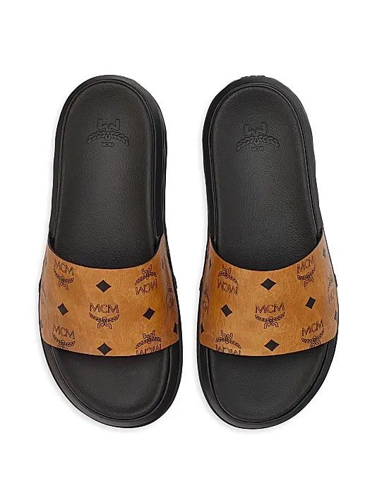 MCM o1y1125 Slippers in Tan Size US 5 / IT 35 - 3 Thumbnail