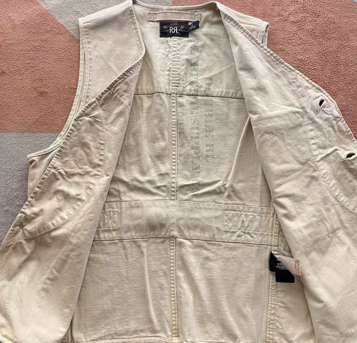 RRL Ralph Lauren Military Style Hunting Vest - Ralph Lauren K22 Size US M / EU 48-50 / 2 - 3 Thumbnail