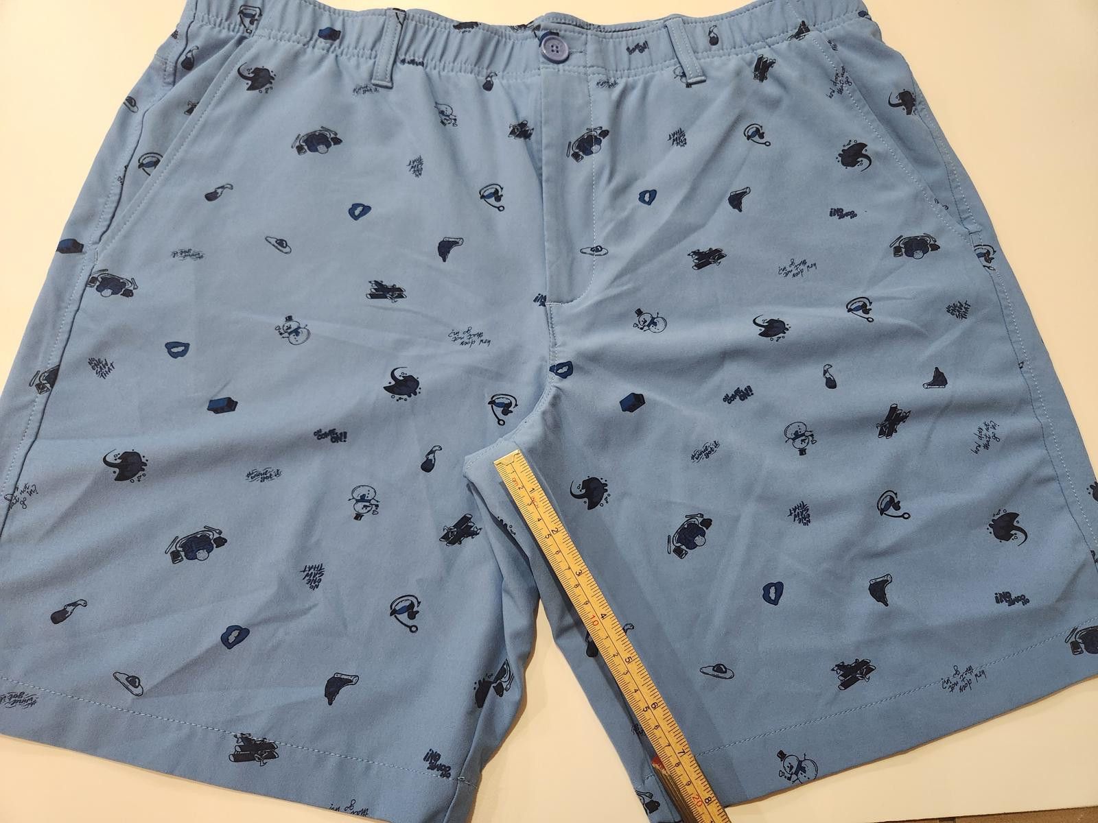Under Armour Under Armour UA Drive Printed Golf Shorts Men's 42 Blue Size US 42 / EU 58 - 8 Thumbnail