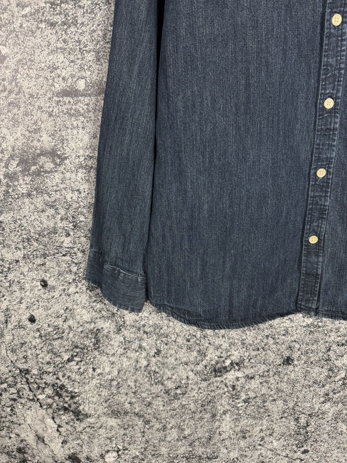 Folk Men’s FOLK Long Sleeve Denim Shirt Button Up Casual Size 4 Size US L / EU 52-54 / 3 - 4 Thumbnail