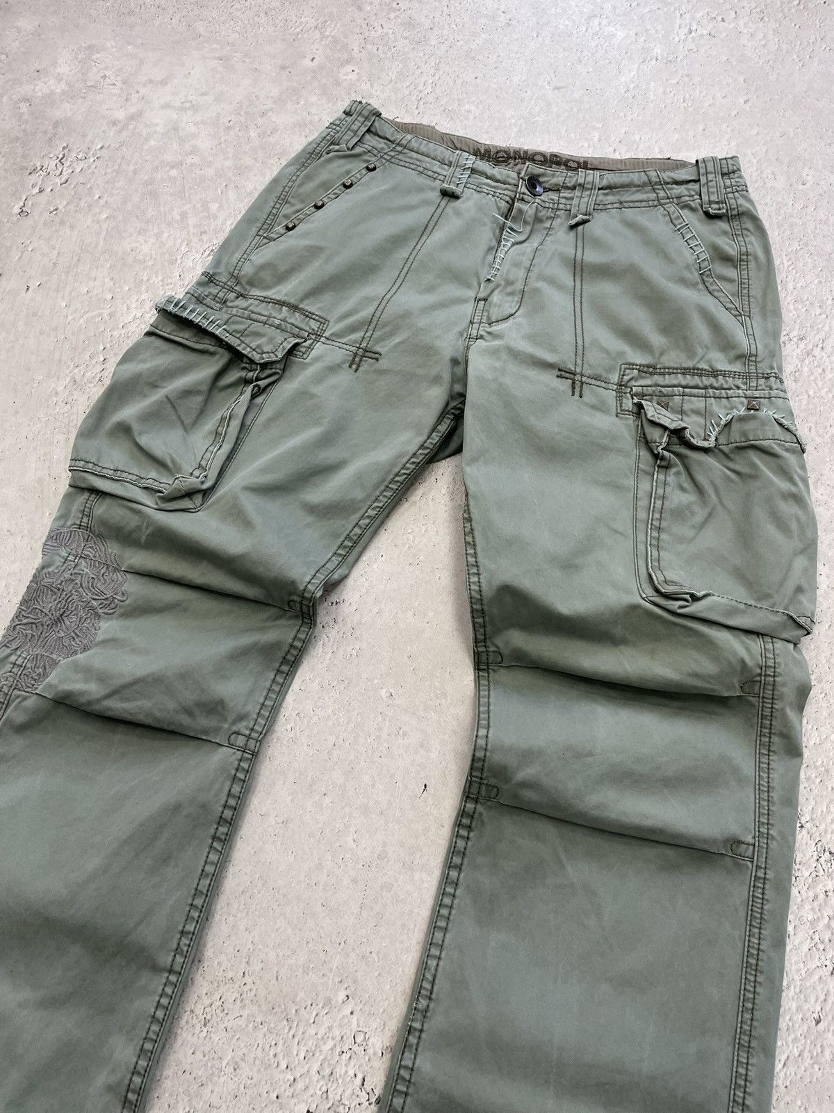 Japanese Brand Cargo baggy washed carhartt style pants wude leg y2k Size US 32 / EU 48 - 3 Thumbnail