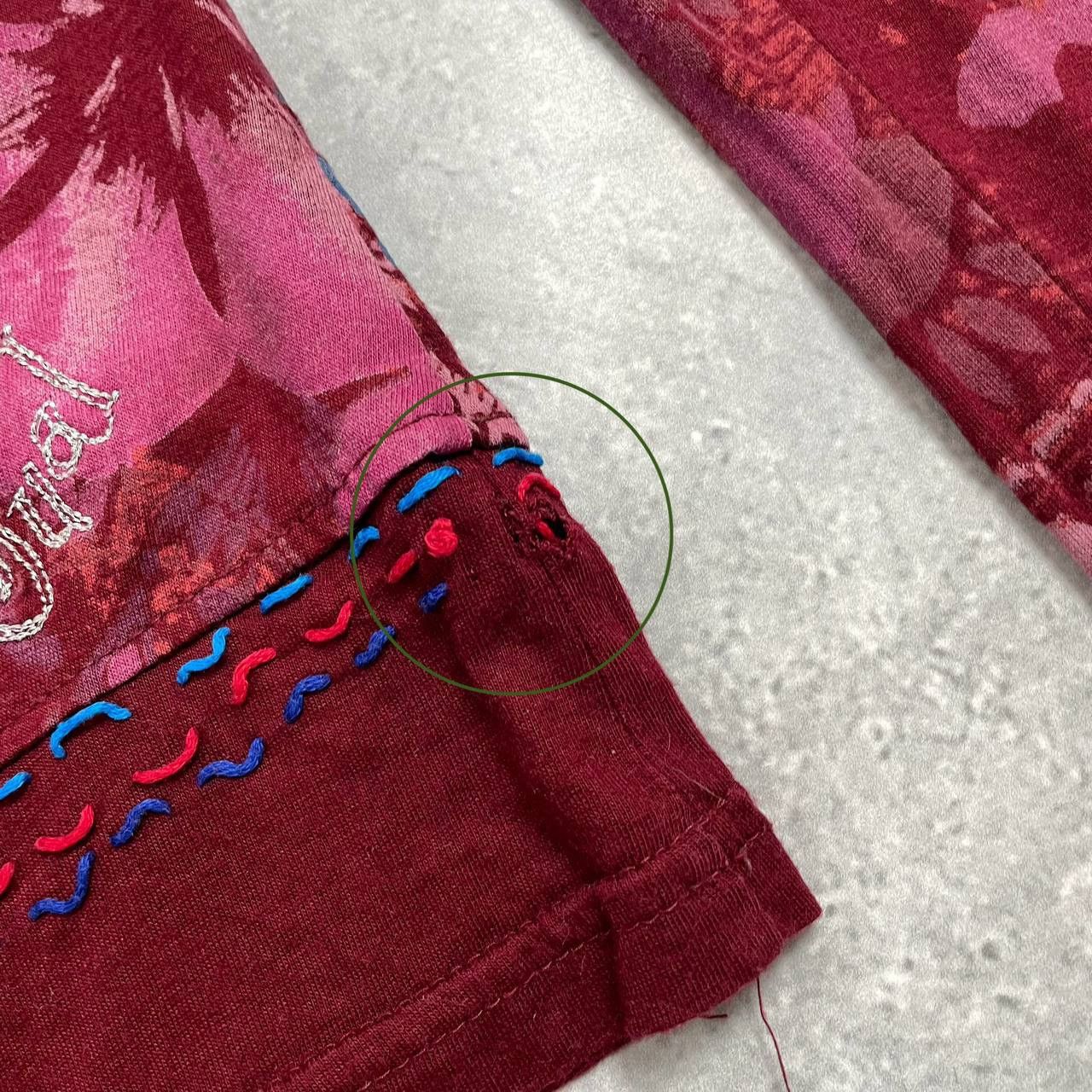 Desigual Desigual Y2K Long Sleeve Top Women’s Red/ Pink Size S Size S / US 4 / IT 40 - 9 Thumbnail