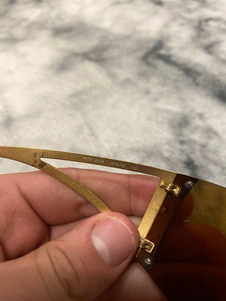 Versace Versace 2034 Vintage Golden Sunglasses Size ONE SIZE - 4 Thumbnail