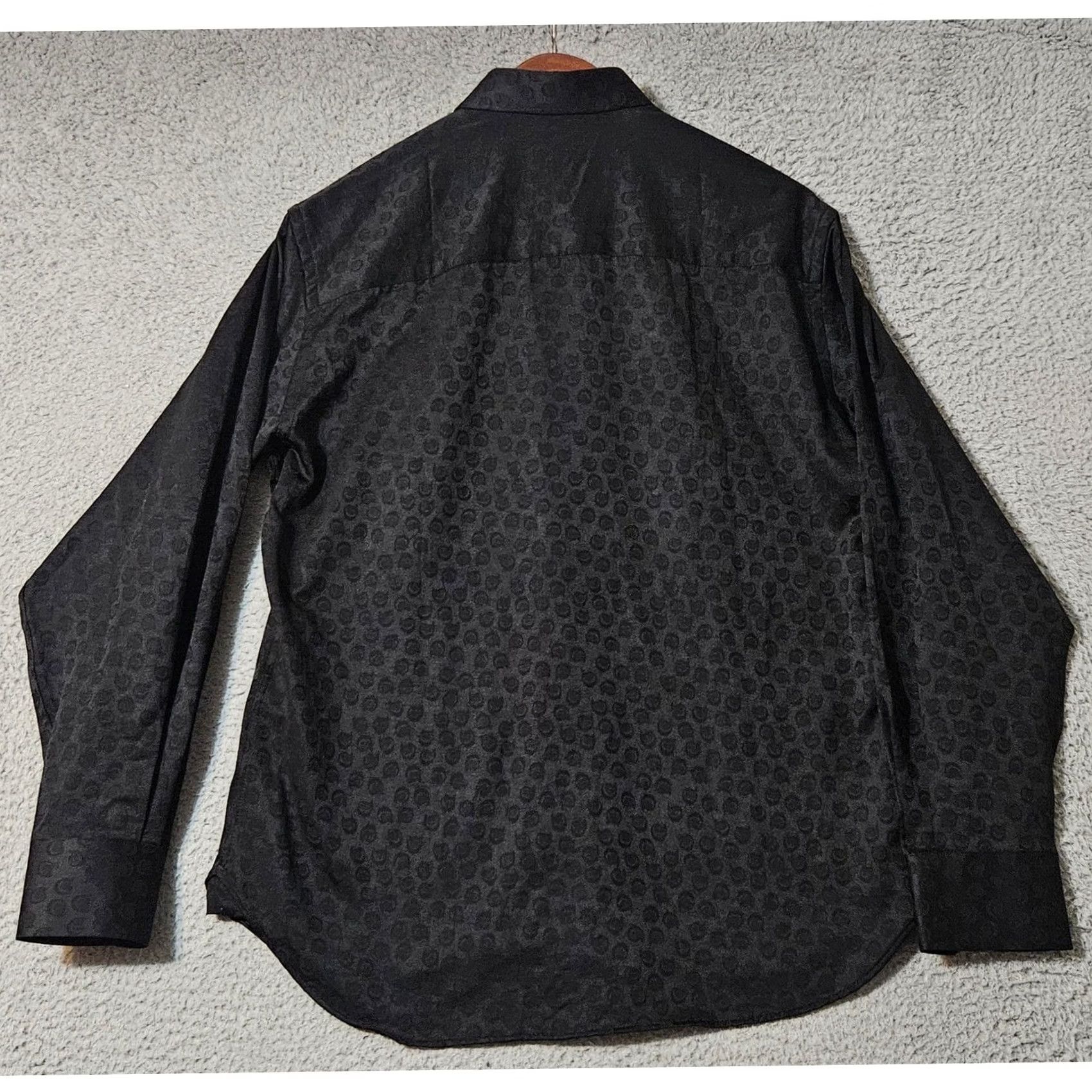 Vintage Visconti Black Shirt Mens Size Small Long Sleeve Black Modern Print NWT 4995 Size US S / EU 44-46 / 1 - 2 Thumbnail