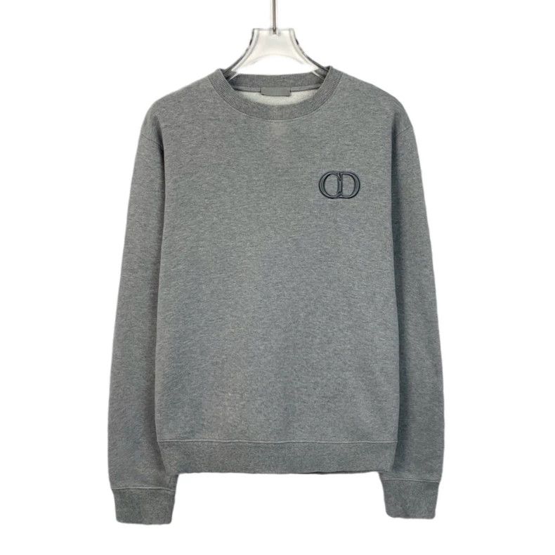 Dior Dior Gray CD letter embroidery cotton round-neck long-sleev Size US S / EU 44-46 / 1 - 1 Thumbnail