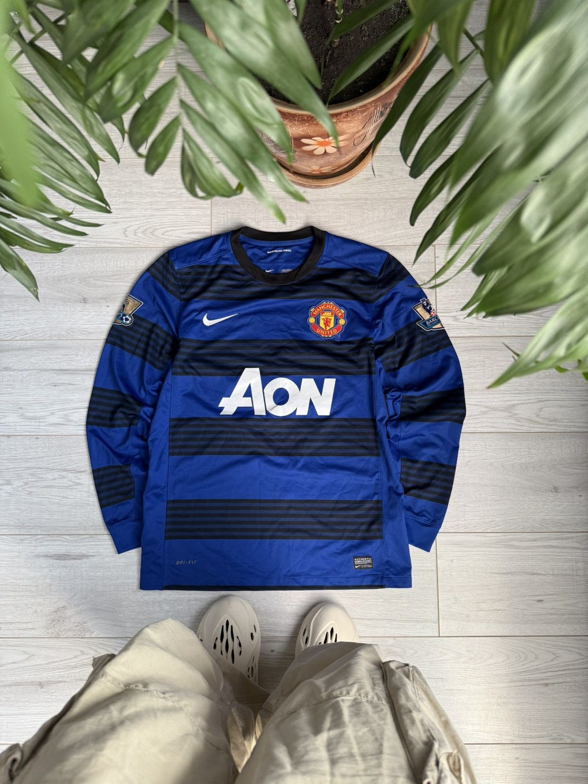 Nike Vintage Manchester United jersey longsleeve 2010 kit shirt Size US M / EU 48-50 / 2 - 1 Thumbnail