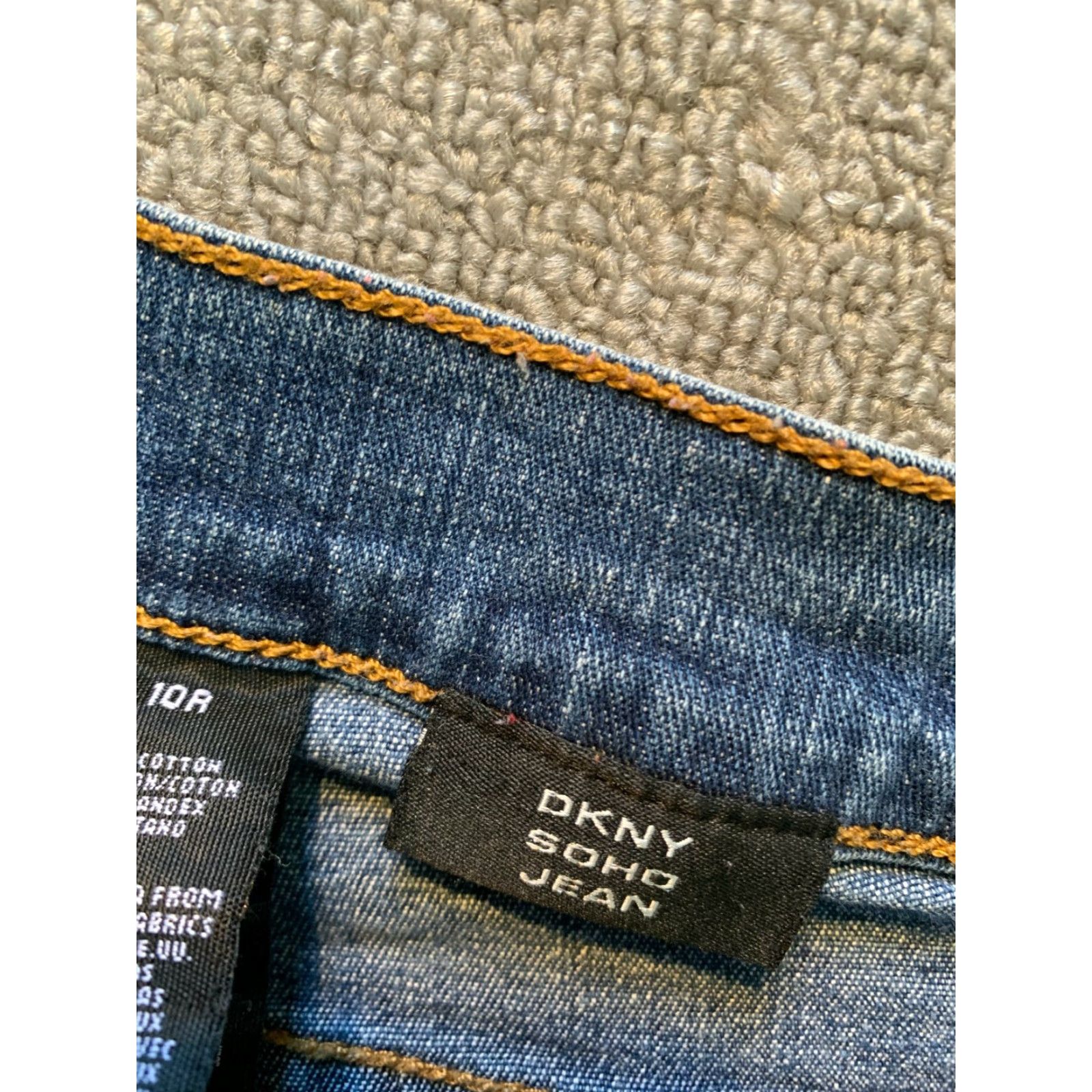 Denime DKNYJEANS Soho Jean Womens Size 10 R Blue Pants Denim Jeans Bootcut Cotton Blend Denim - Mens? Size 32" / US 10 / IT 46 - 5 Thumbnail