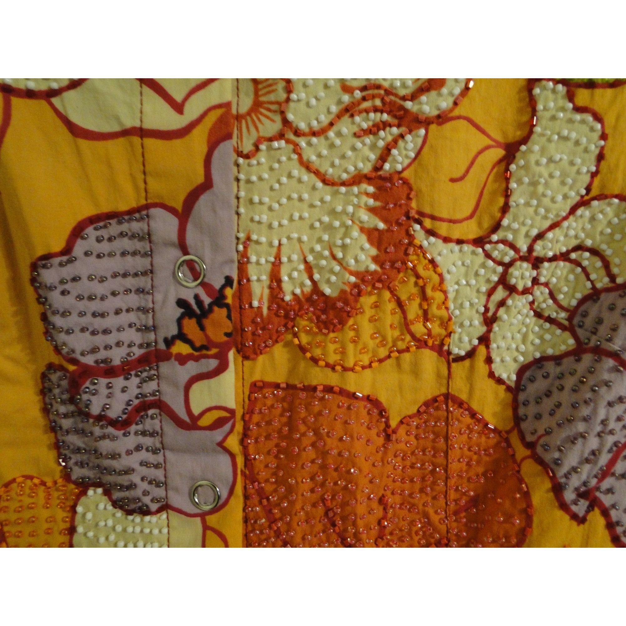 Globe-Trotter Globe Trotter Bali Top Skirt Set XL L Orange Beaded Snap Ruf Size XL / US 12-14 / IT 48-50 - 8 Thumbnail