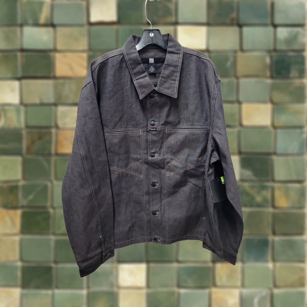 Vintage VINTAGE Marithe + Francois Girbaud Jacket Mens XL Denim Military Collared Pockets Logo Size US XL / EU 56 / 4 - 1 Thumbnail
