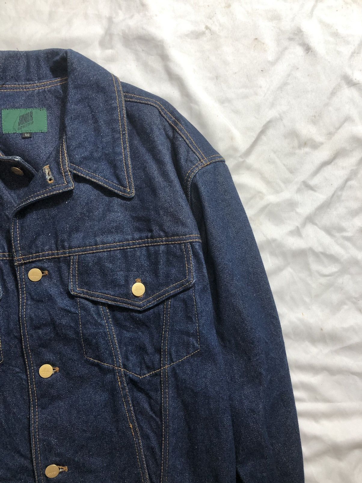 Japanese Brand × Jean Paul Gaultier × Number (N)ine Jean Paul Gaultier Strapdown Blue denim Jacket Size US L / EU 52-54 / 3 - 3 Thumbnail
