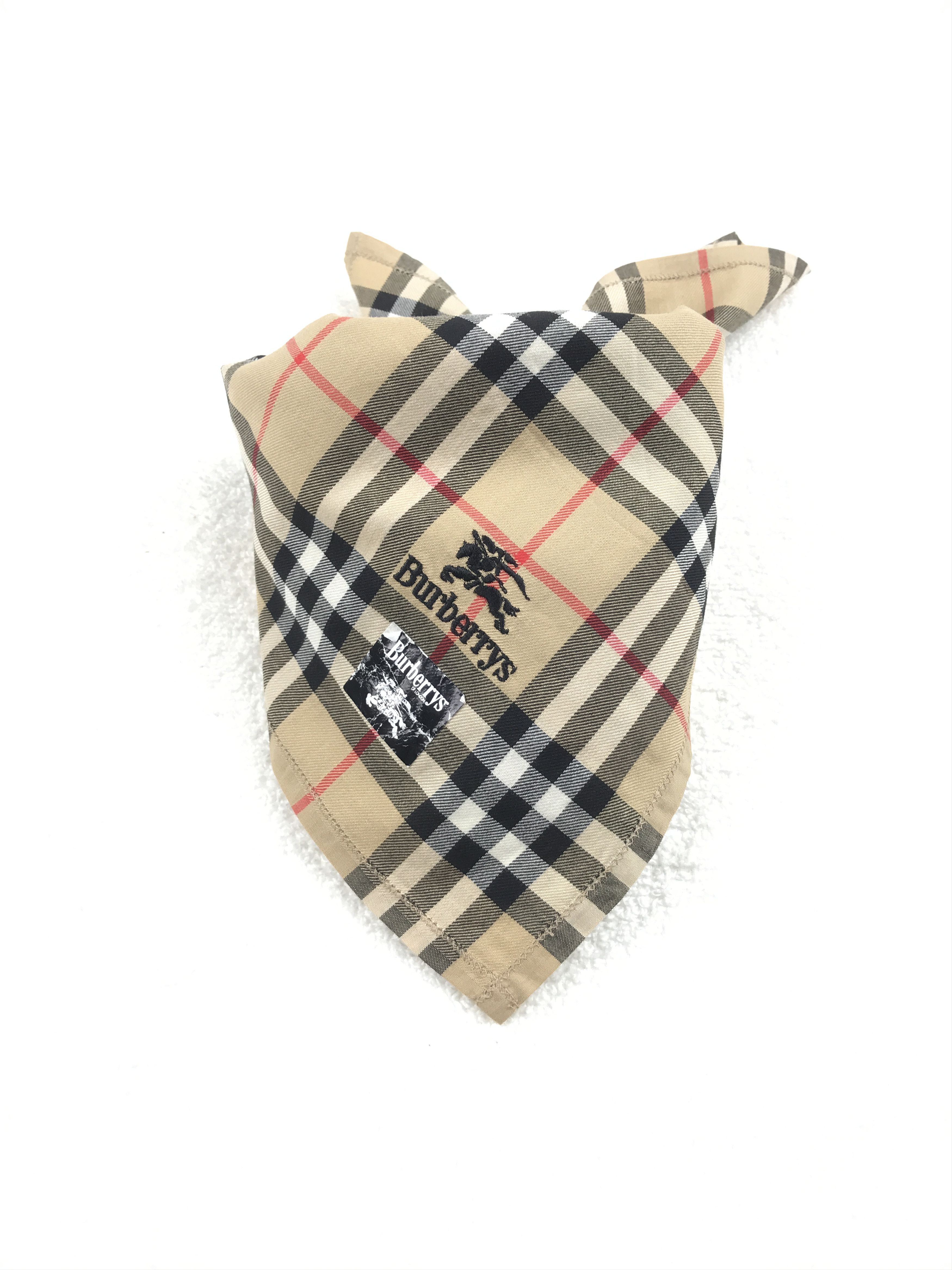 Burberry × Vintage Vintage Burberry Nova Check Bandana Neckerchief Handkerchief Size ONE SIZE - 3 Thumbnail
