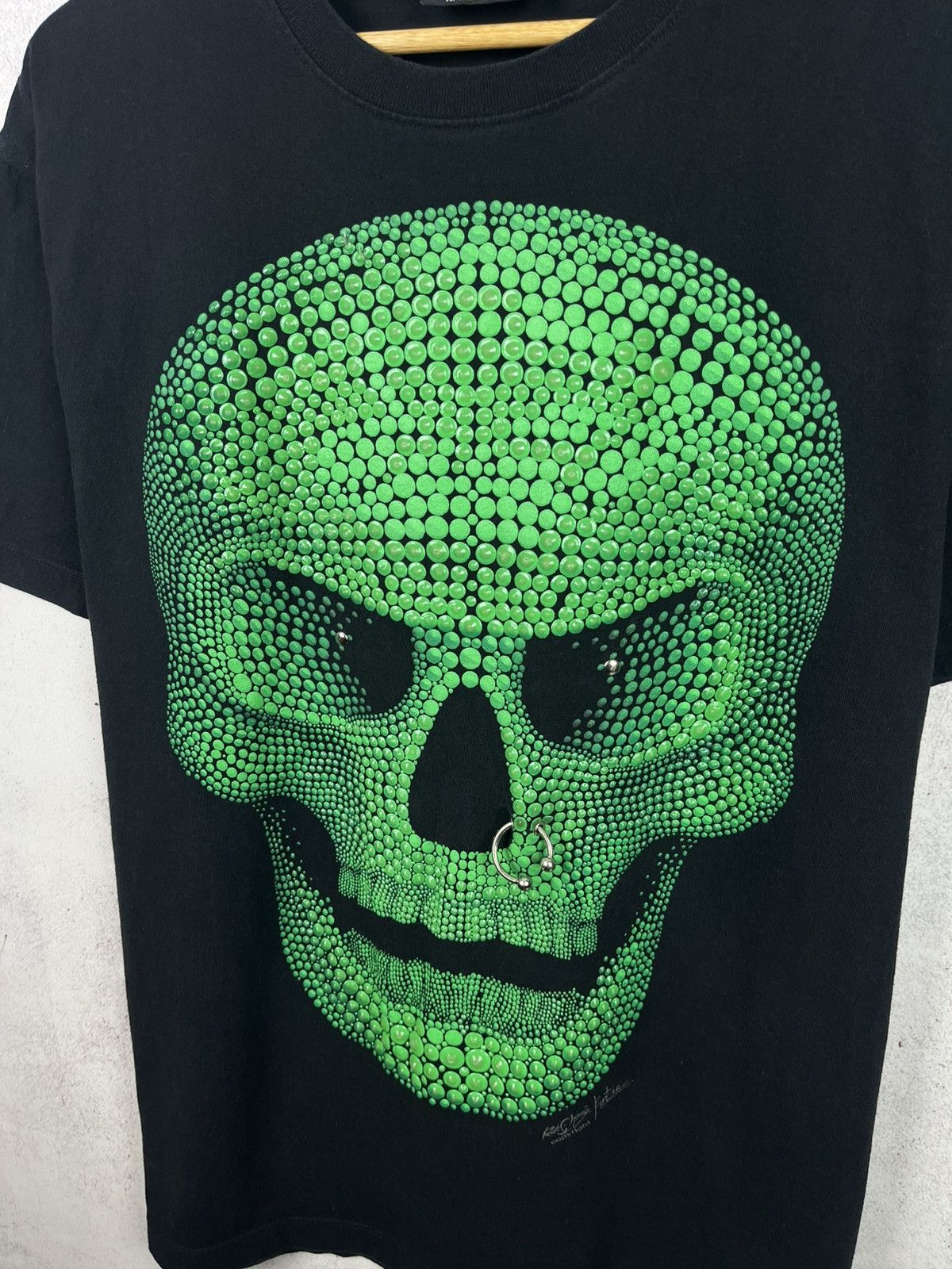 Vintage Vintage Rock Chang Skull Bright in the Dark T-Shirt Y2K Rare Size US L / EU 52-54 / 3 - 3 Thumbnail