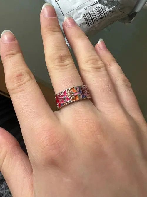 Japanese Brand Enamel Color Cat Face Rings (size 6-10) Size ONE SIZE - 4 Thumbnail