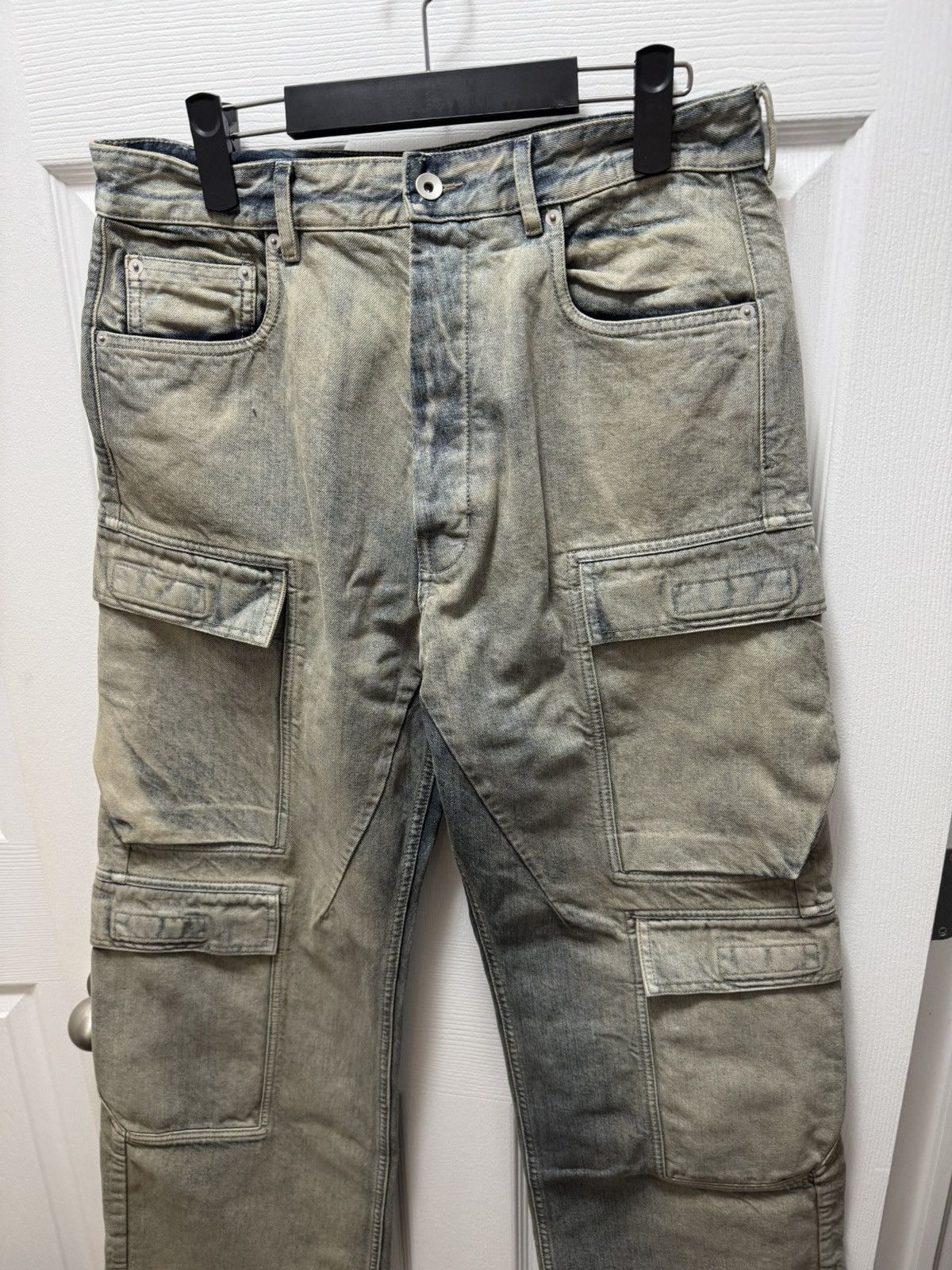 Rick Owens Drkshdw Rick Owens DRKSHDW Double Cargo Bela Jean Mineral Pearl Size US 31 - 2 Thumbnail