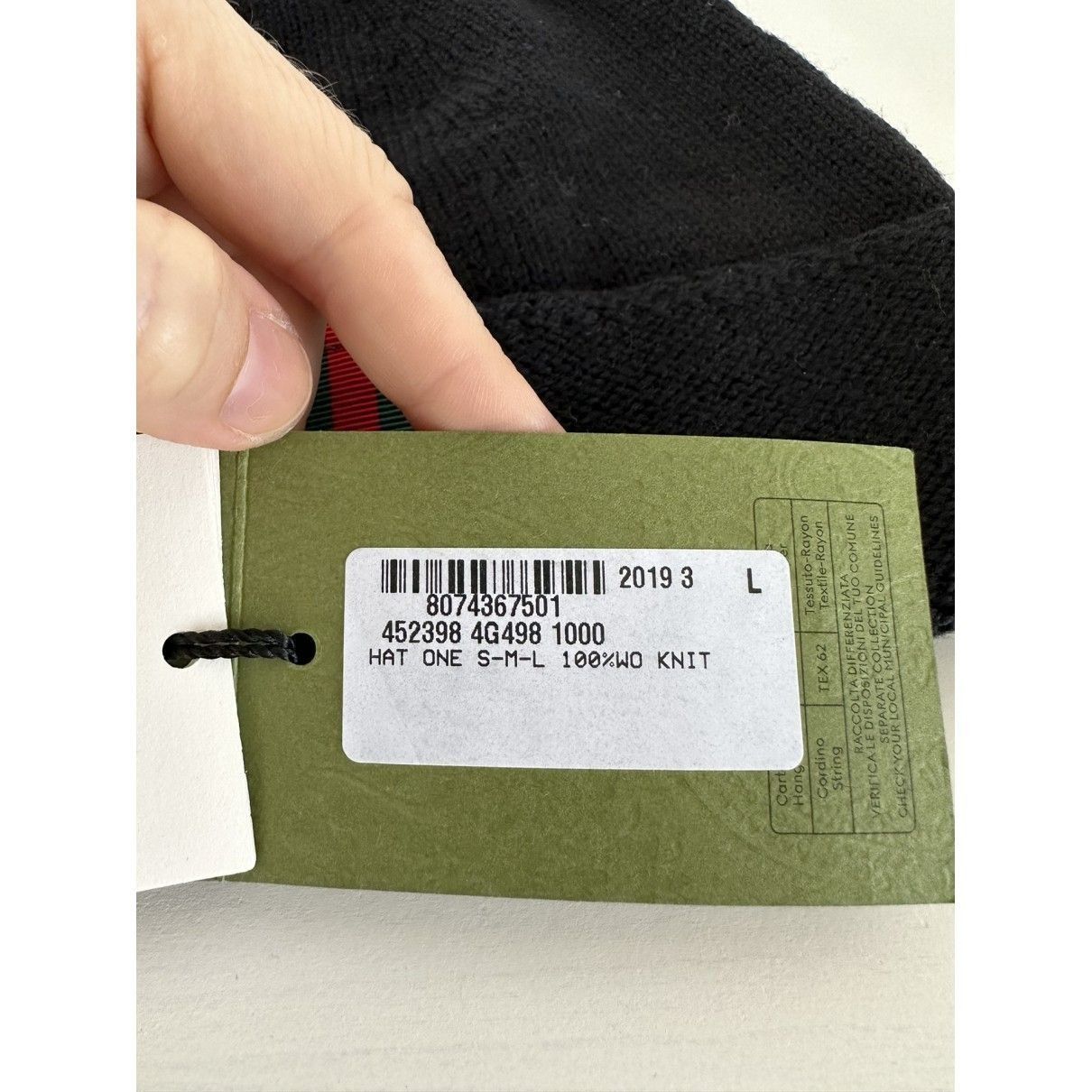 Gucci black wool gucci hat Size ONE SIZE - 3 Thumbnail