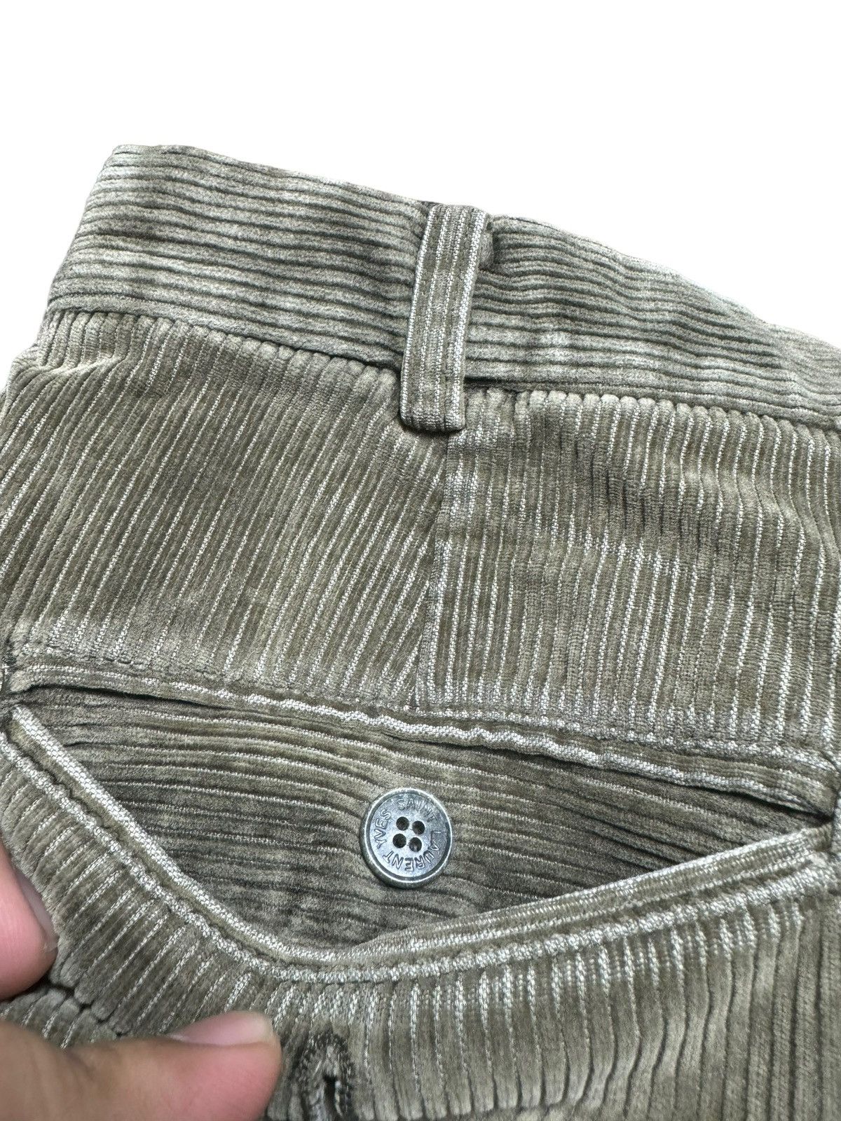 Yves Saint Laurent VINTAGE YSL YVES SAINT LAURENT CORDUROY PANT Size US 34 / EU 50 - 13 Thumbnail