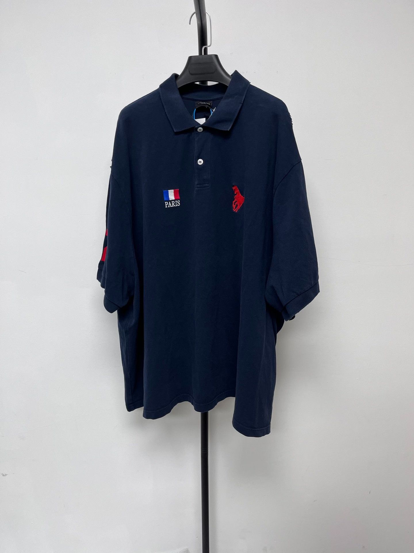 Balenciaga Balenciaga Letter Embroidery Straight Polo Size US M / EU 48-50 / 2 - 1 Thumbnail