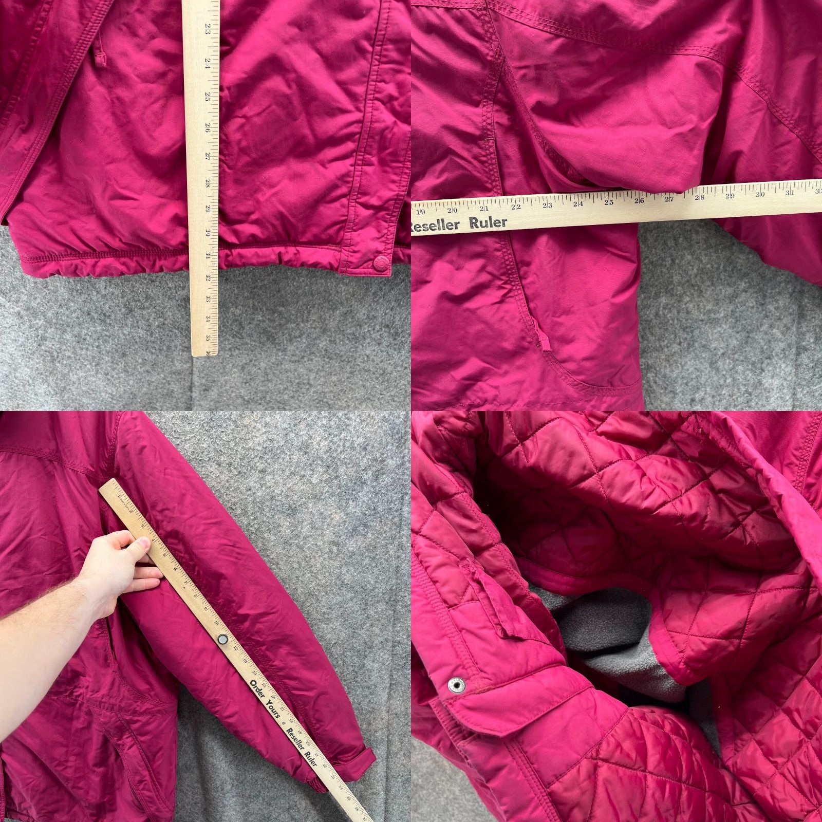 Vintage VINTAGE L.L. Bean Jacket Women 2X Pink Quilted Full Zip Hooded Snowboard Ski Lined Size XXL / US 16-18 / IT 52-54 - 8 Thumbnail