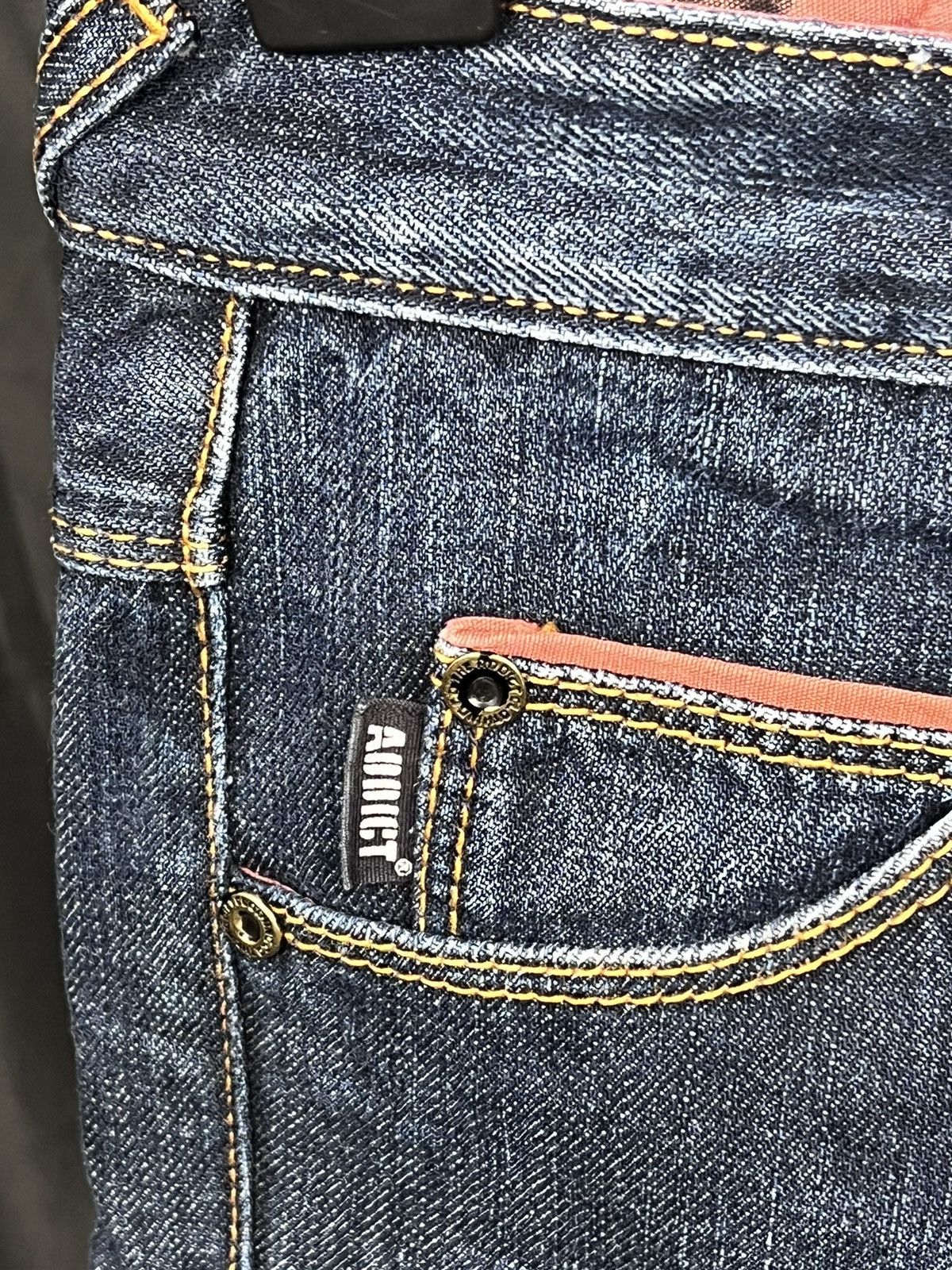 ADDICT × Addict Clothes Japan × Vintage 🔴 Vintage Addict clothing jeans Size US 28 / EU 44 - 5 Thumbnail