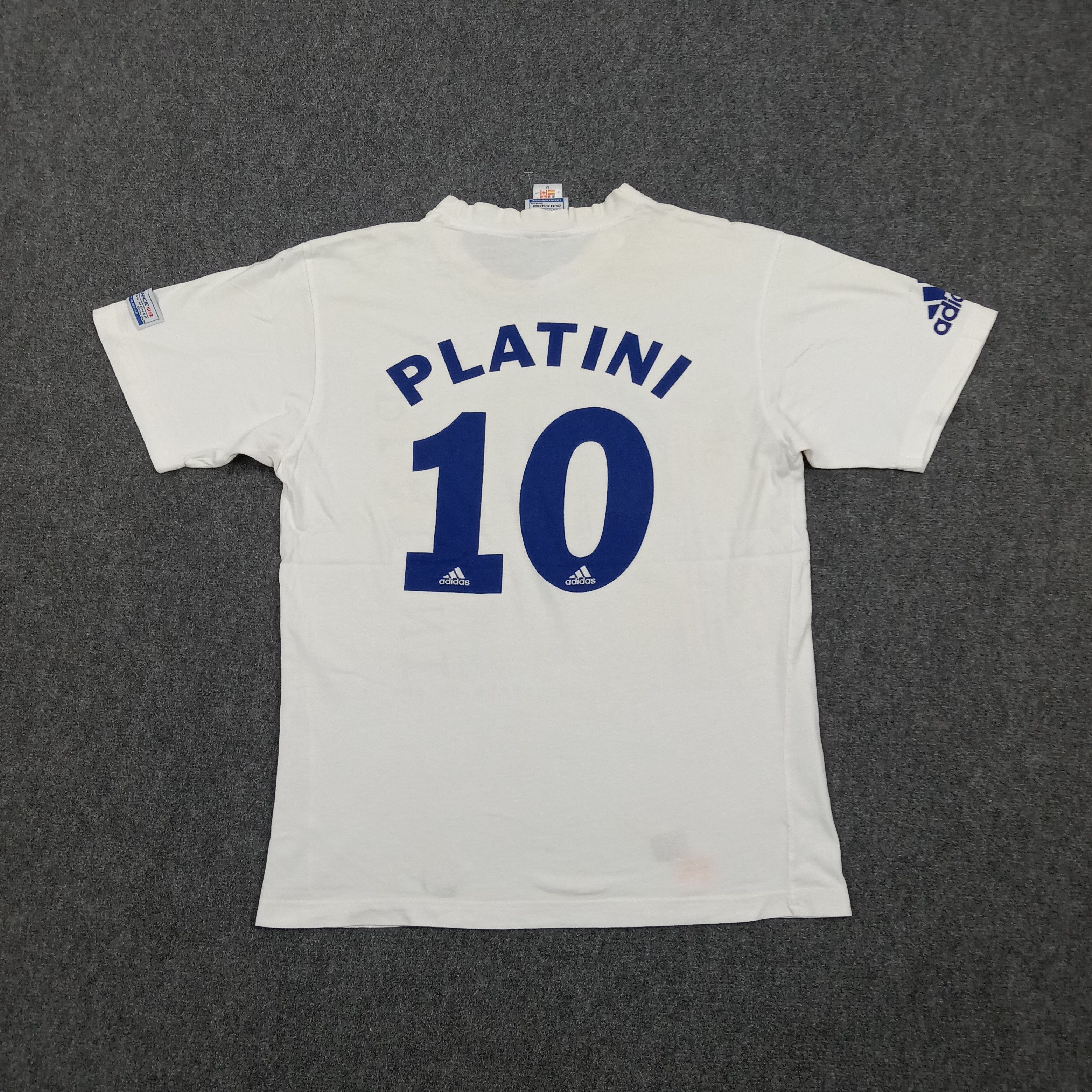Adidas 90's Adidas Michel Platini France Soccer Tshirt C294N19 Size US M / EU 48-50 / 2 - 6 Thumbnail