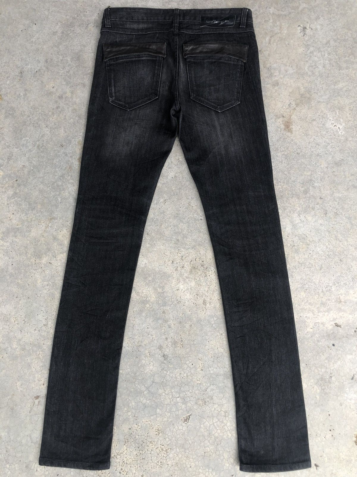 Wooyoungmi Wooyoungmi Leather Pocket Distressed Skinny Jeans Size US 32 / EU 48 - 2 Thumbnail
