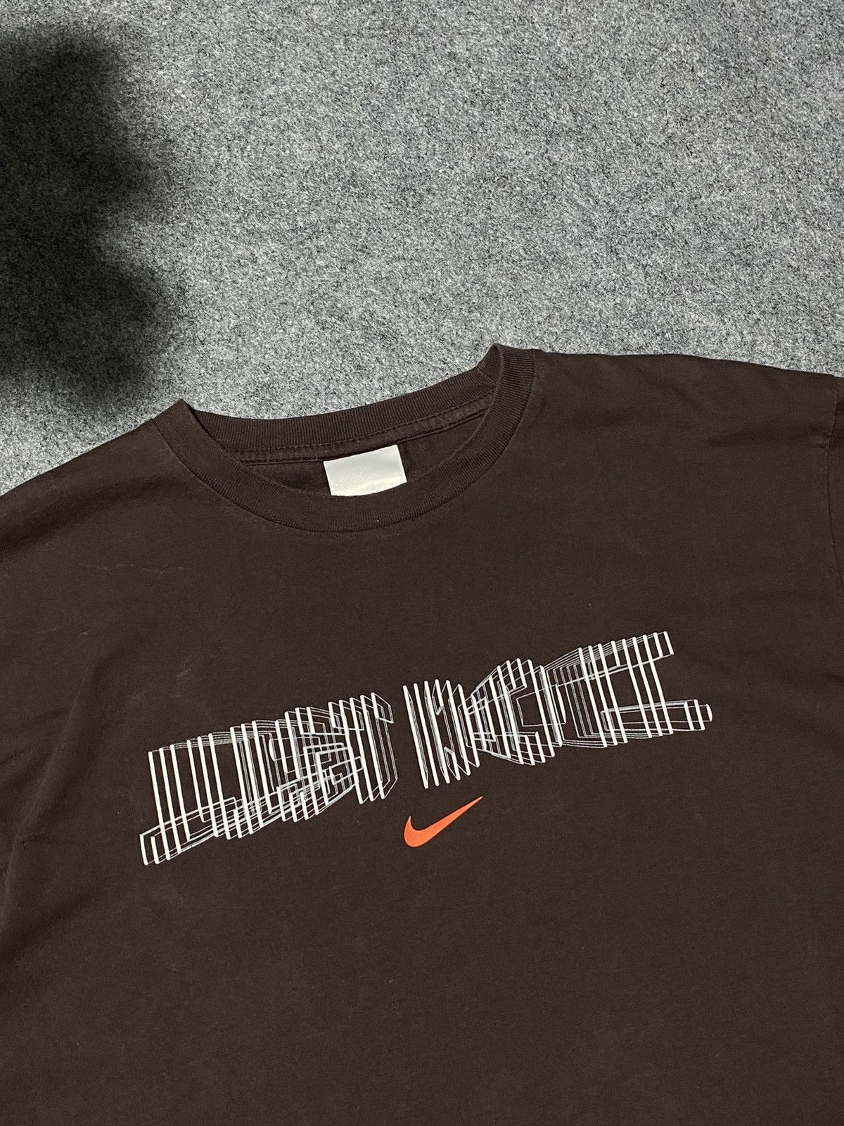 Nike × Vintage Nike Brown Just do it tee Rare T-shirt Size US XL / EU 56 / 4 - 3 Thumbnail