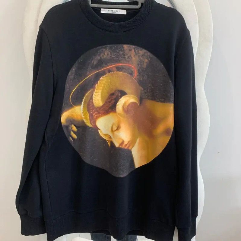 Givenchy Givenchy Black Long Sleeve Cotton Sweatshirt 0089 Size US XS / EU 42 / 0 - 1 Thumbnail