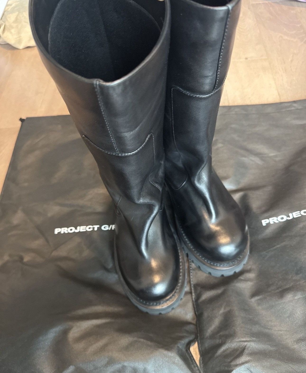 PROJECT G/R Project GR wide shaft boots size 42 9 US Size US 9 / EU 42 - 2 Thumbnail