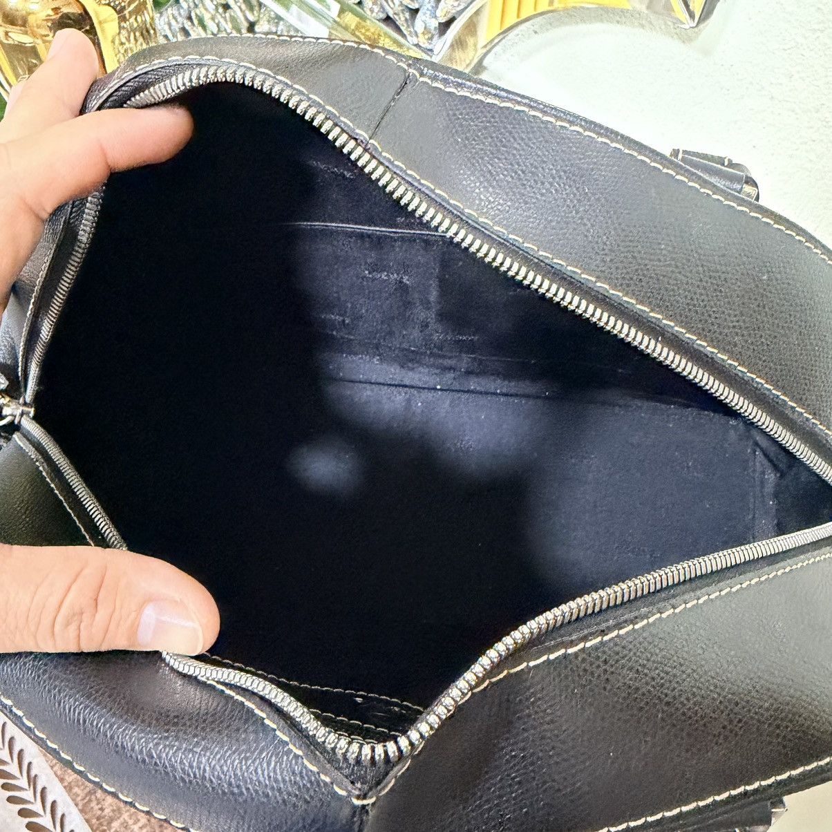 Loewe Loewe Leather Black Shoulder Handbag Size ONE SIZE - 11 Thumbnail